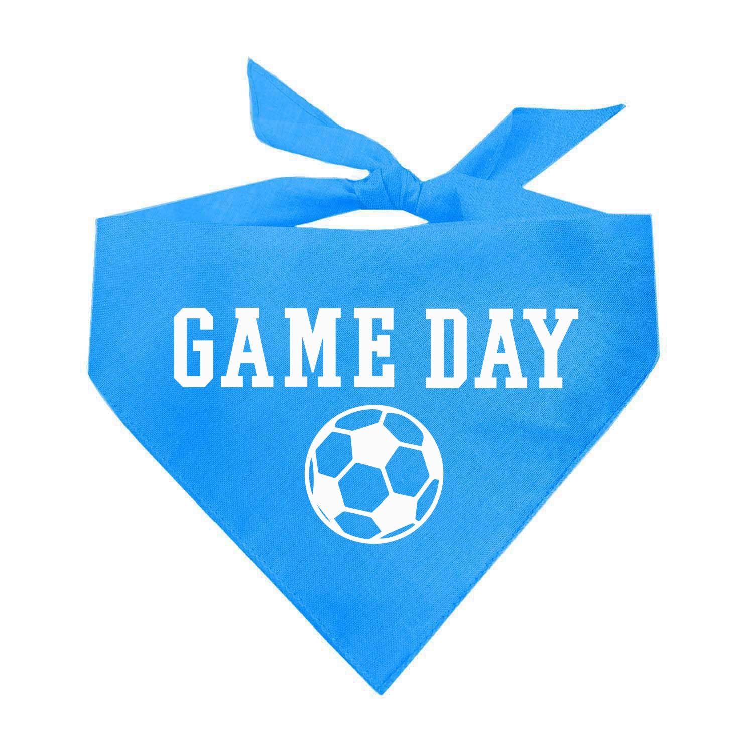 Game Day Soccer Dog Bandana (Turquoise, OS 1075)