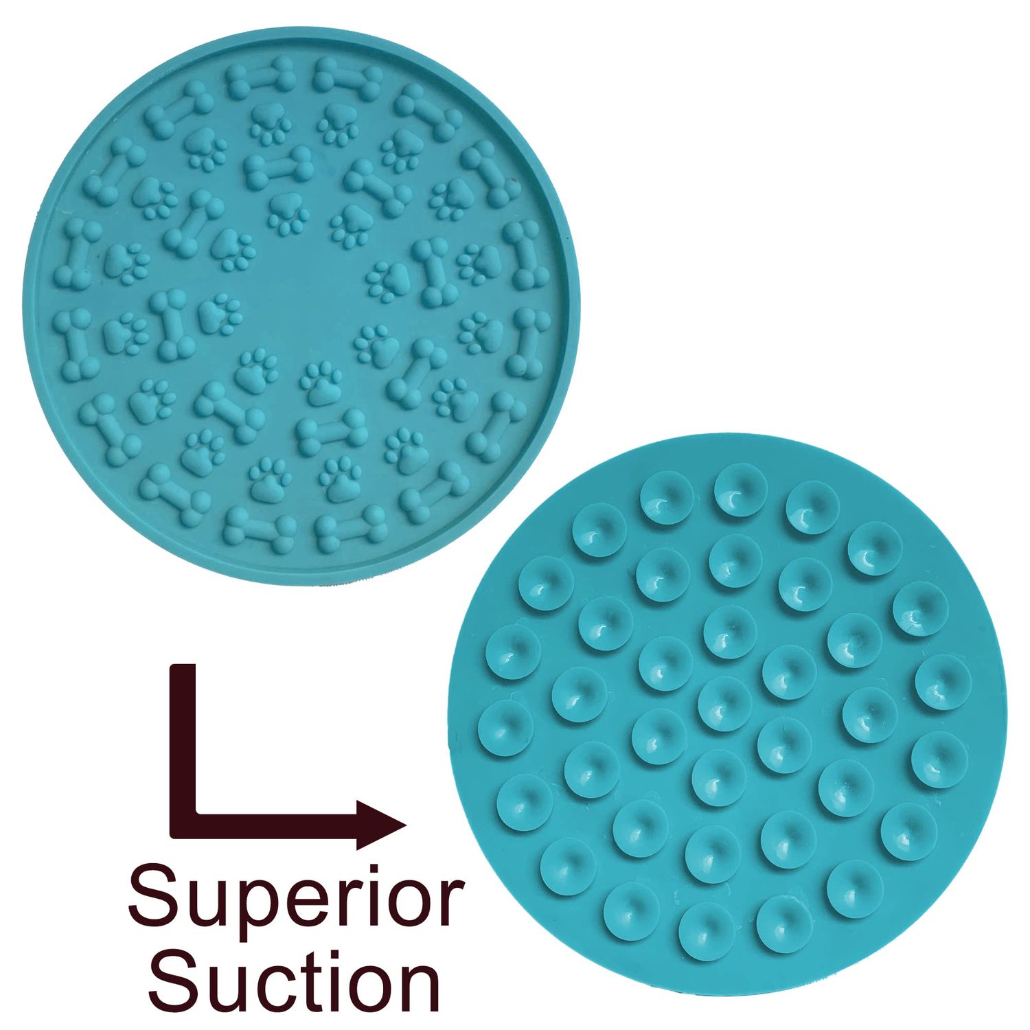 Jalousie Dog Puzzle Balls Dog Treat Dispensing Balls Non-Toxic Natural Rubber Dog Chew Toys for Puppy Pet Dog Teething Puzzle Playing Treat Dispenser Rope Balls (4 Pack Lick Mat)
