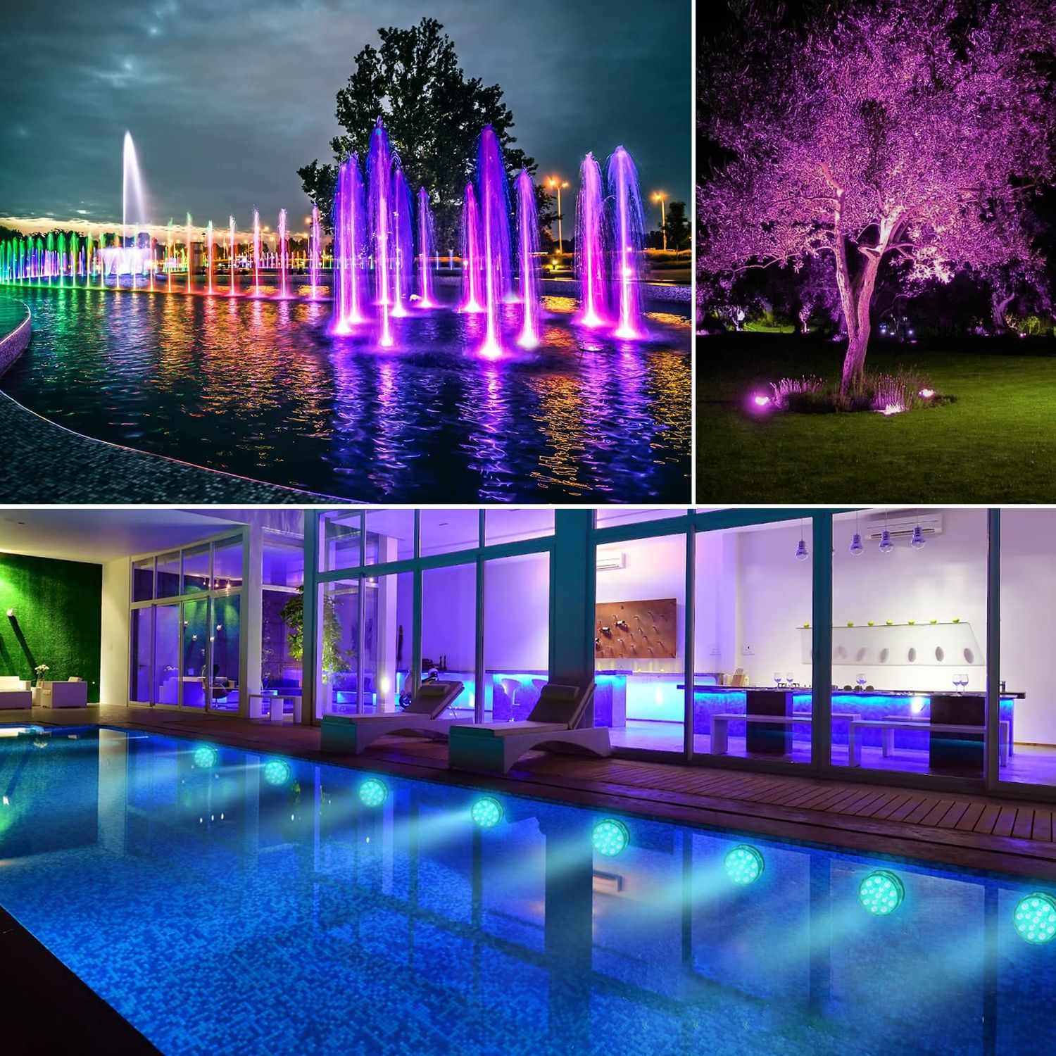 Pool Lights Submersible LED Light with Remote, Waterproof Pond Lights with Upgrade Suction Cups,Magnets, 16 Changeable Colors 3.35'' Battery LED light for Underground Pool Fountain Pond Aquarium