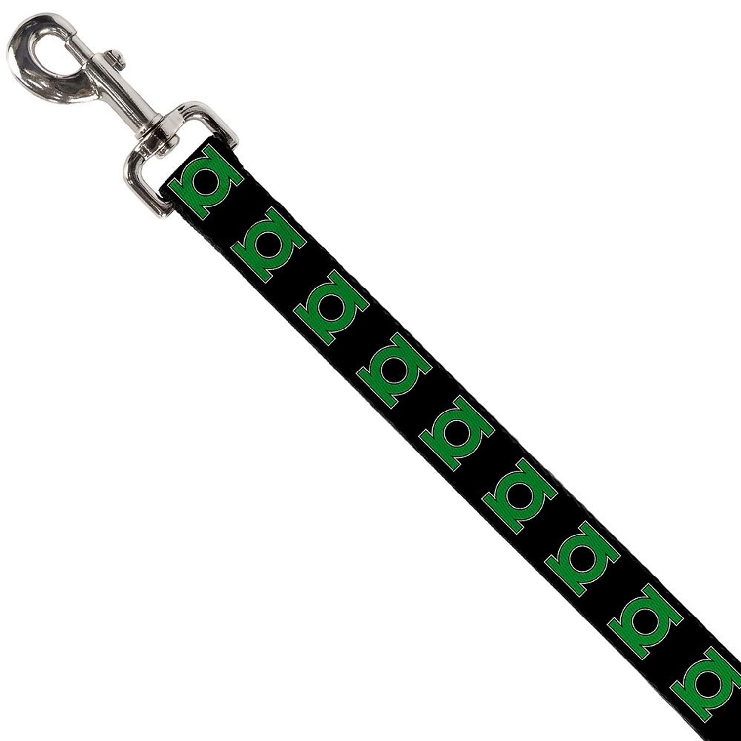 Buckle-Down Pet Leash - Green Lantern Logo Black/Green - 4 Feet Long - 1" Wide