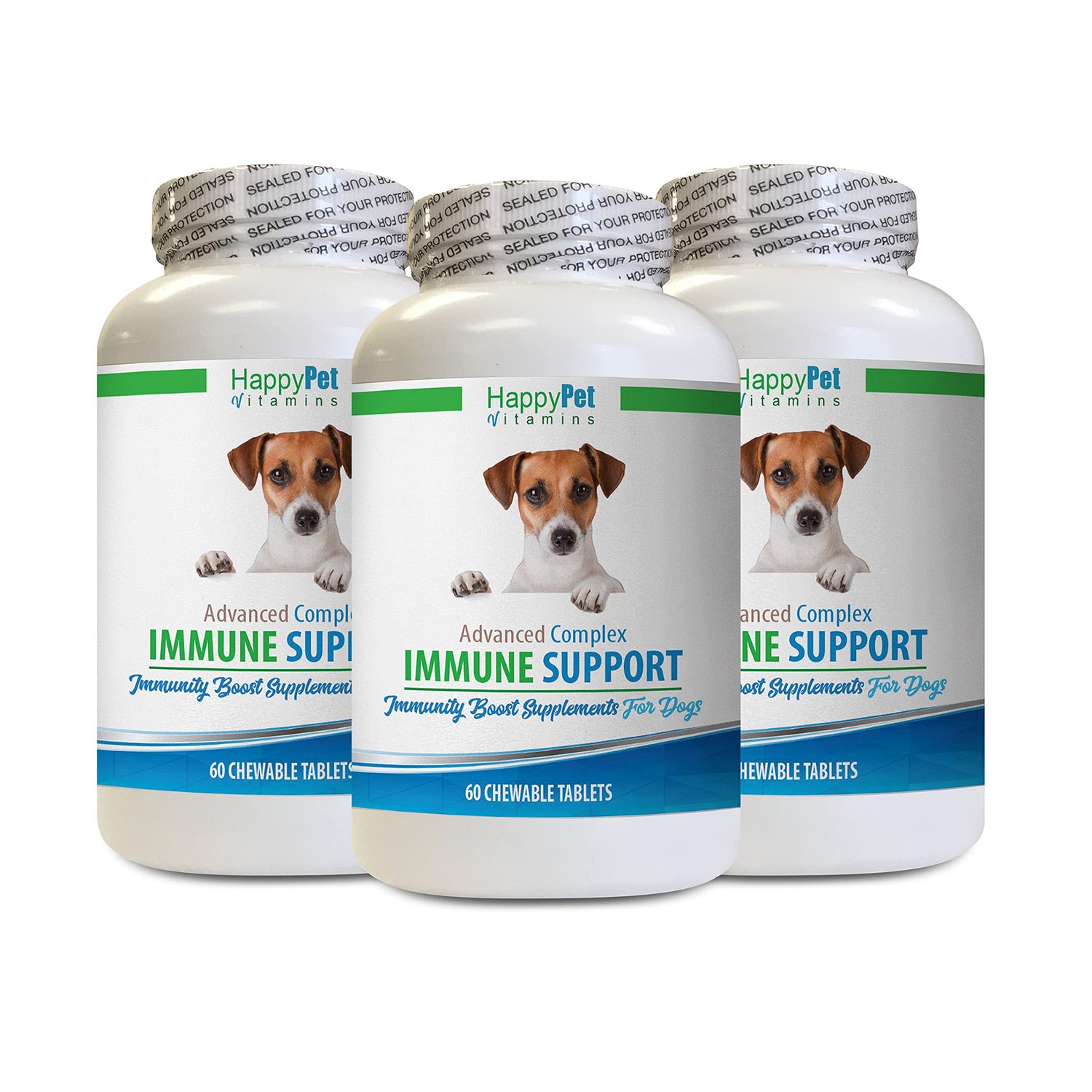 HAPPY PET VITAMINS LLC Dog Skin Products - Dog Immune System Support - Liver and Kidney Health - Powerful ANTIOXIDANTS - Natural Formula - reishi Mushroom Powder for Dogs - 3 Bottles (180 Treats)