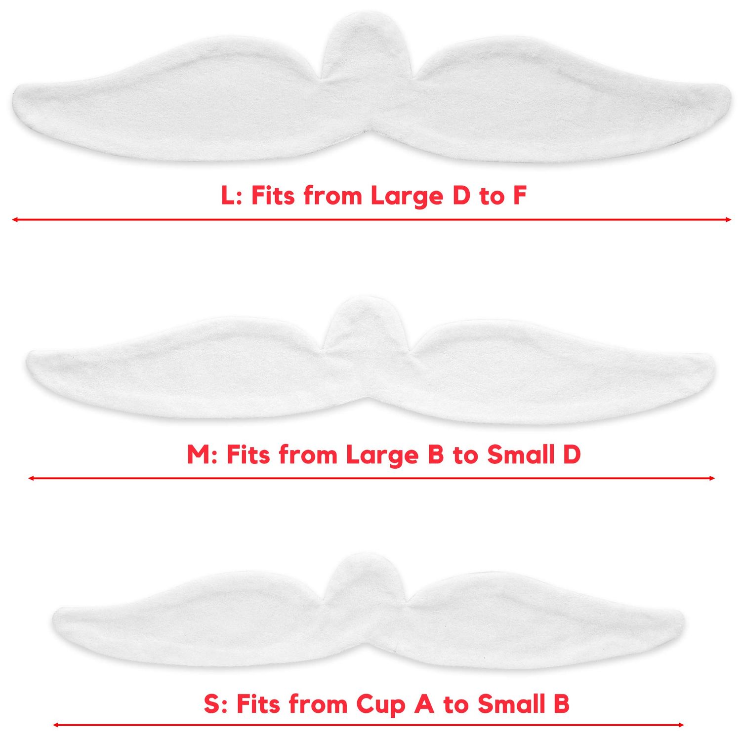 Brushed Cotton on Both Sides - Bra Liners for Sweating Rash Boob Sweat Liner Cotton Pads – 3PCS