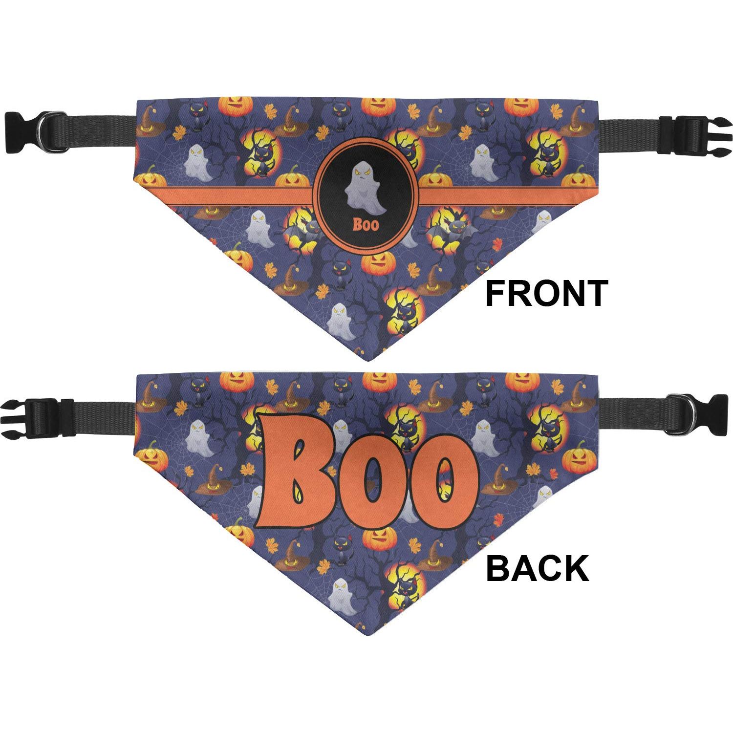 RNK Shops Personalized Halloween Night Dog Bandana - Small