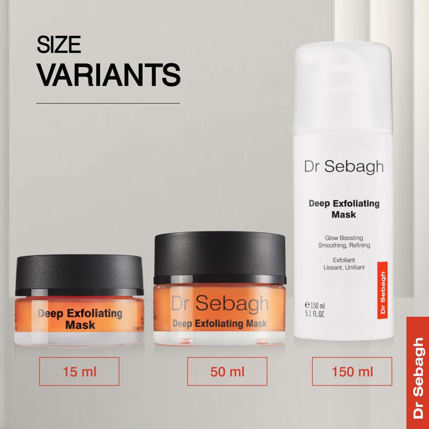 Dr Sebagh - Exfoliating Face Mask [AHA & SALYCIC ACID] - Face Exfoliator for Smooth & Radiant Skin - Exfoliante Facial Clears & Evens Skin Tone - Skin Exfoliator for Skin Cell Boost (1.7fl.oz.)