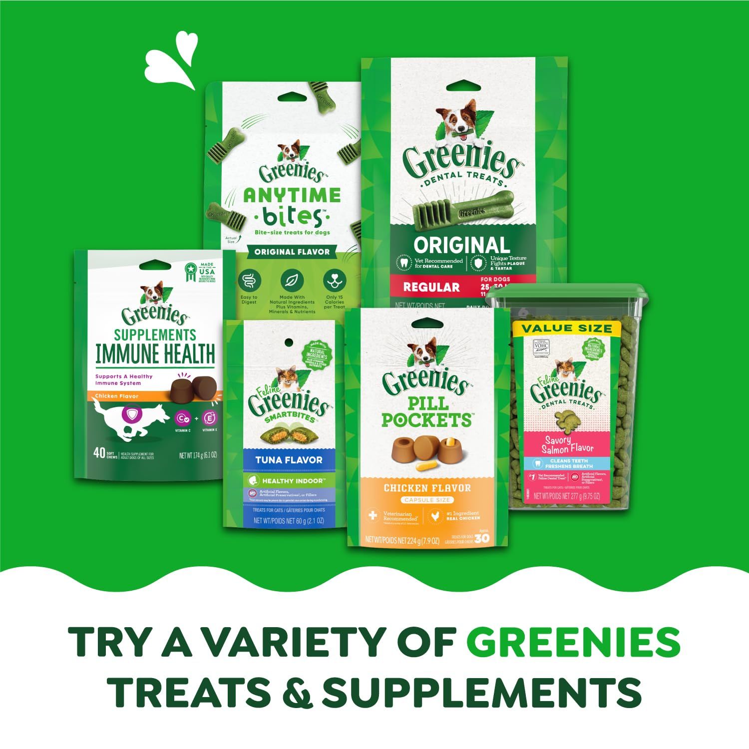 Greenies Petite Natural Dental Care Dog Treats Blueberry Flavor, 12 oz. Pouch (20 Treats)