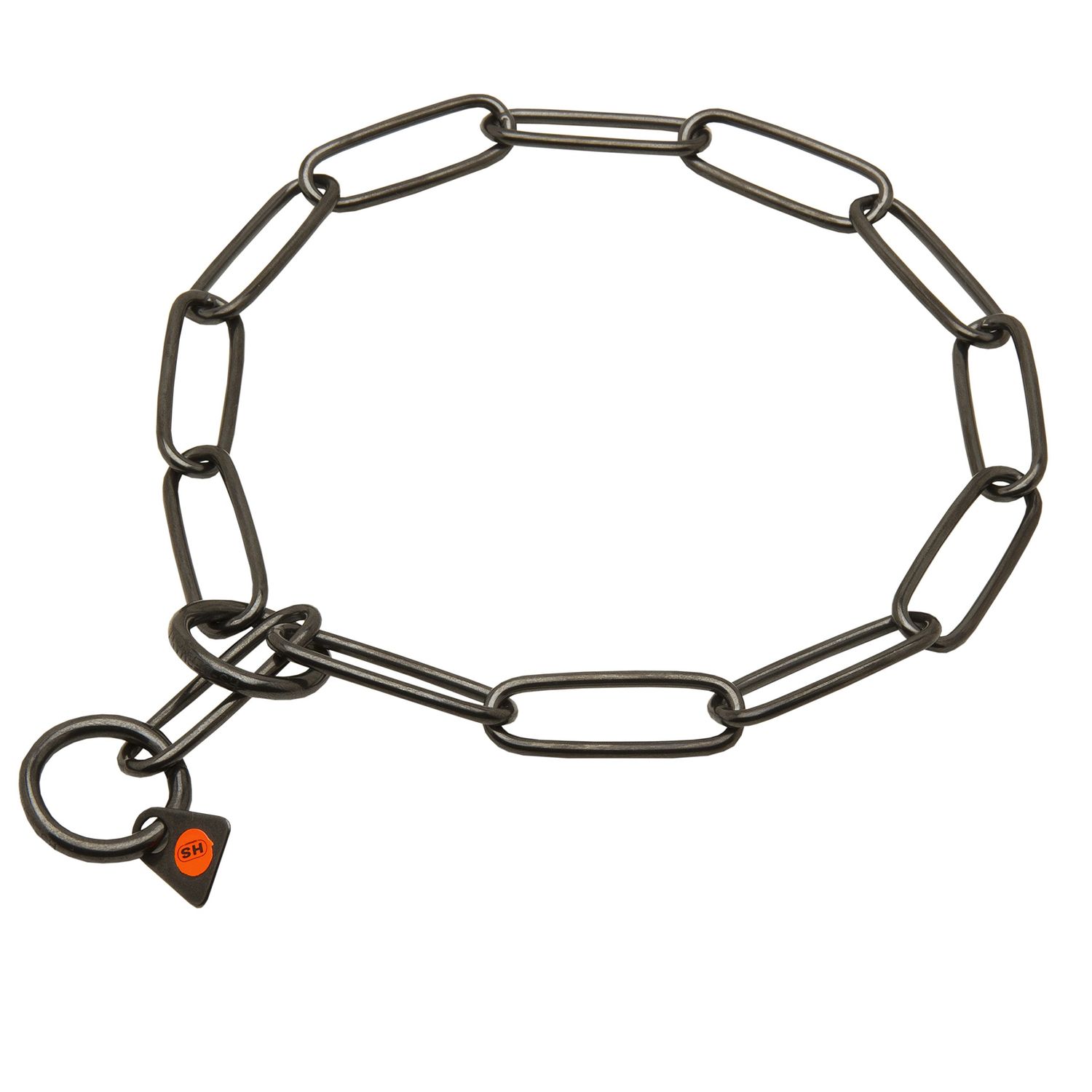 Herm Sprenger Black Stainless Steel Chain Collar for Bernese Mountain with Long Links - 3 mm x 20 Inches