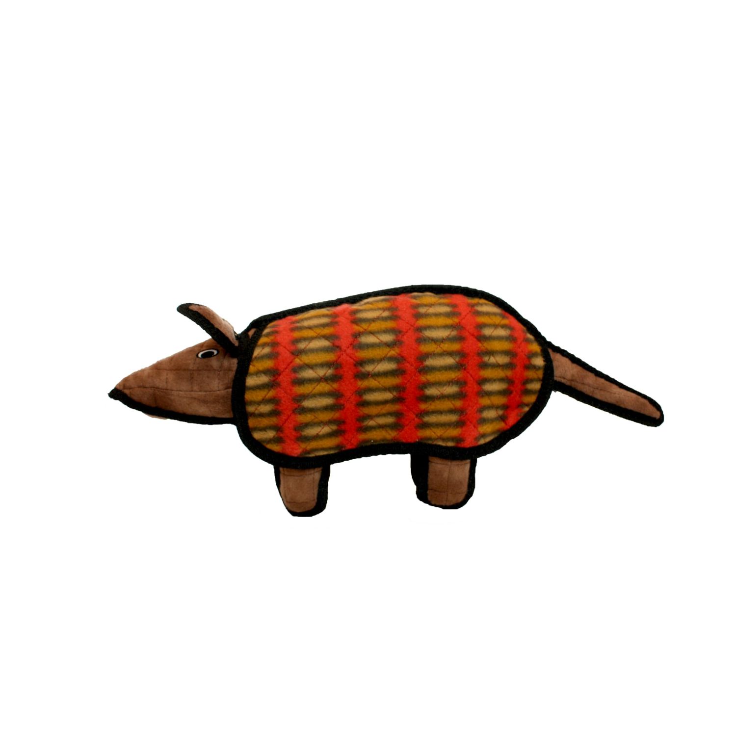 TUFFY - World's Tuffest Soft Dog Toy - Desert Armadillo - Squeakers- Multiple Layers. Made Durable, Strong & Tough. Interactive Play (Tug, Toss & Fetch). Machine Washable & Floats. (Regular)