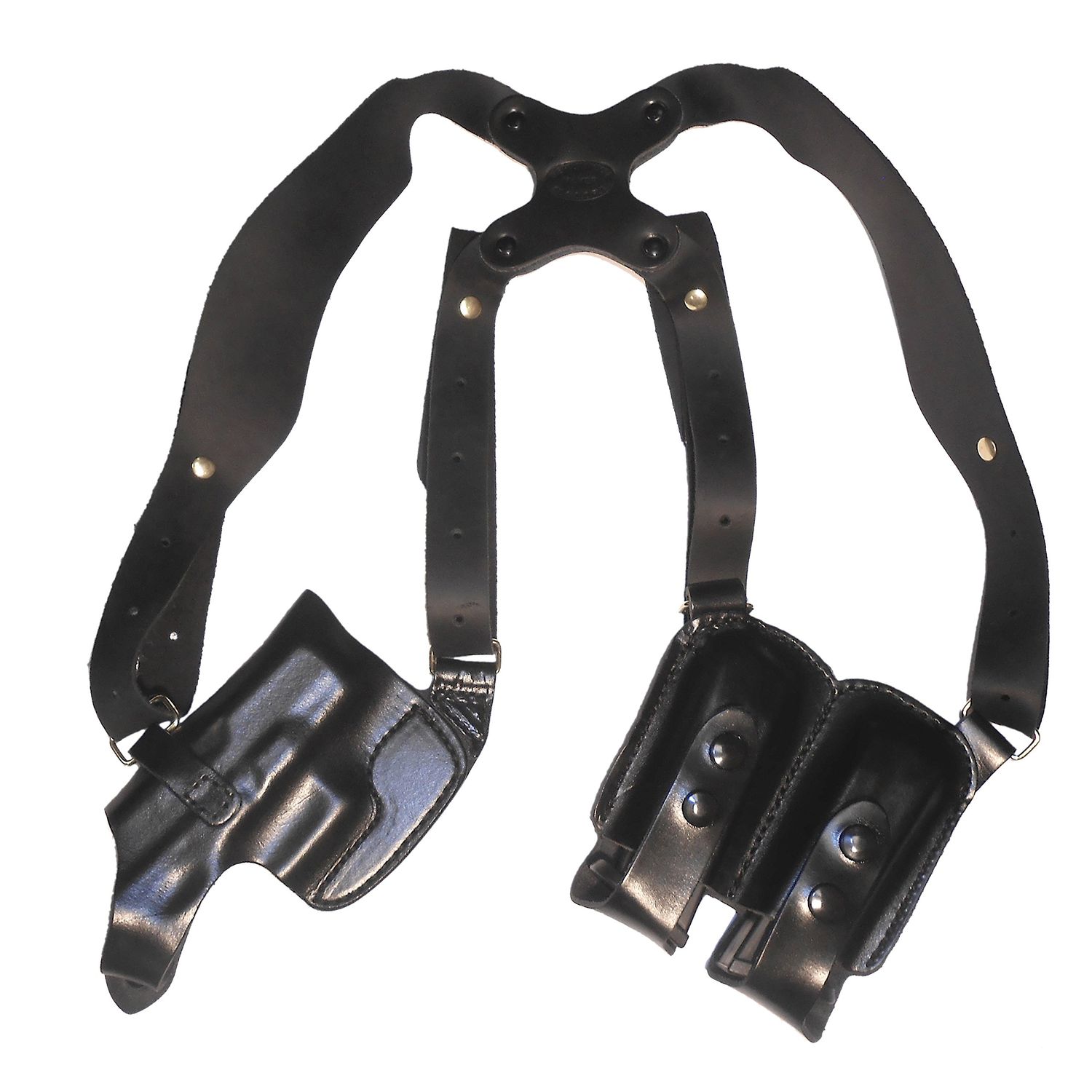 FN 5.7 Five Seven Leather Shoulder Gun Holster Horizontal RH Right Hand Black Concealed Carry