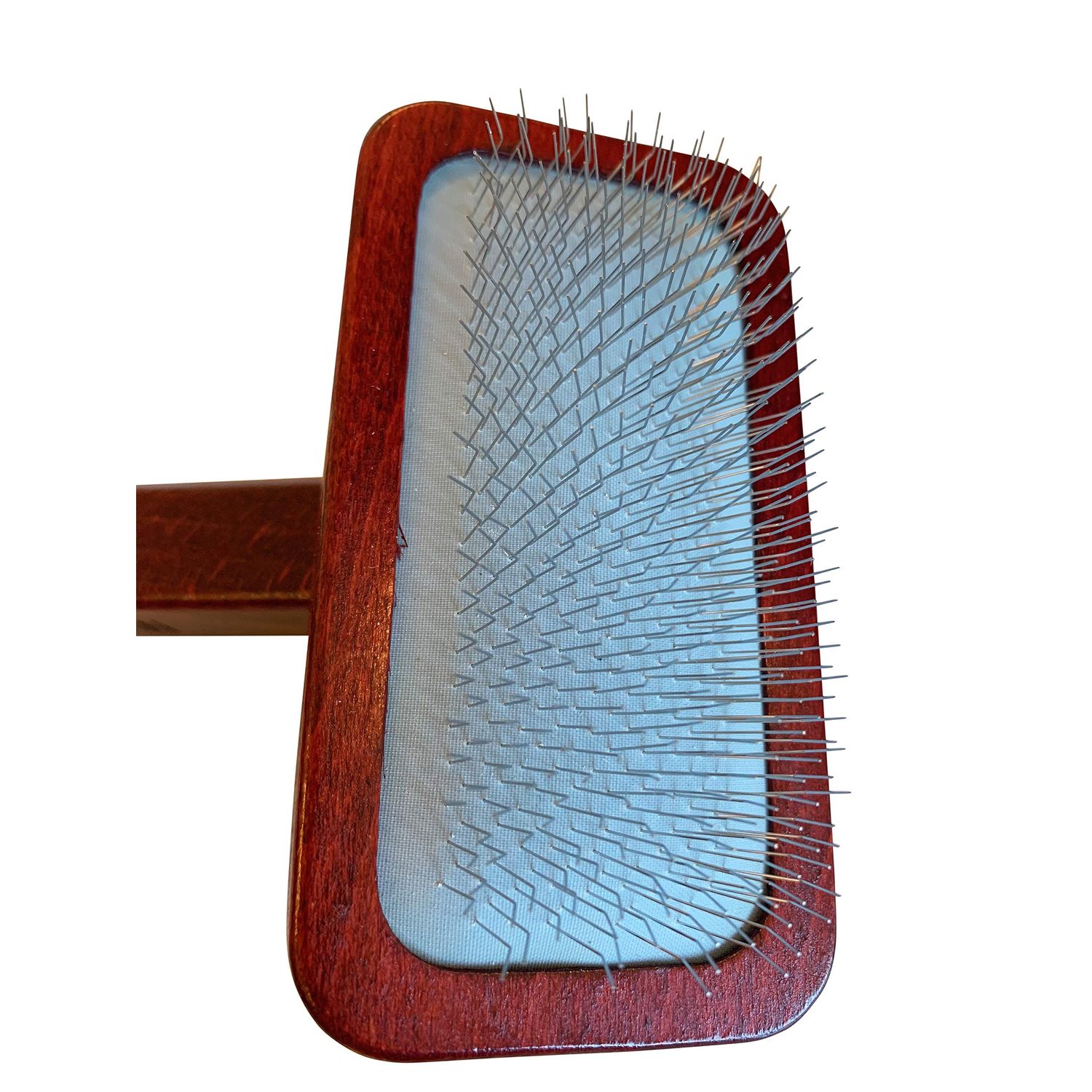 Mars Professional Dematting Undecoat Slicker Grooming Dog Brush with Woden Handle, Made in Germany, 7" Length