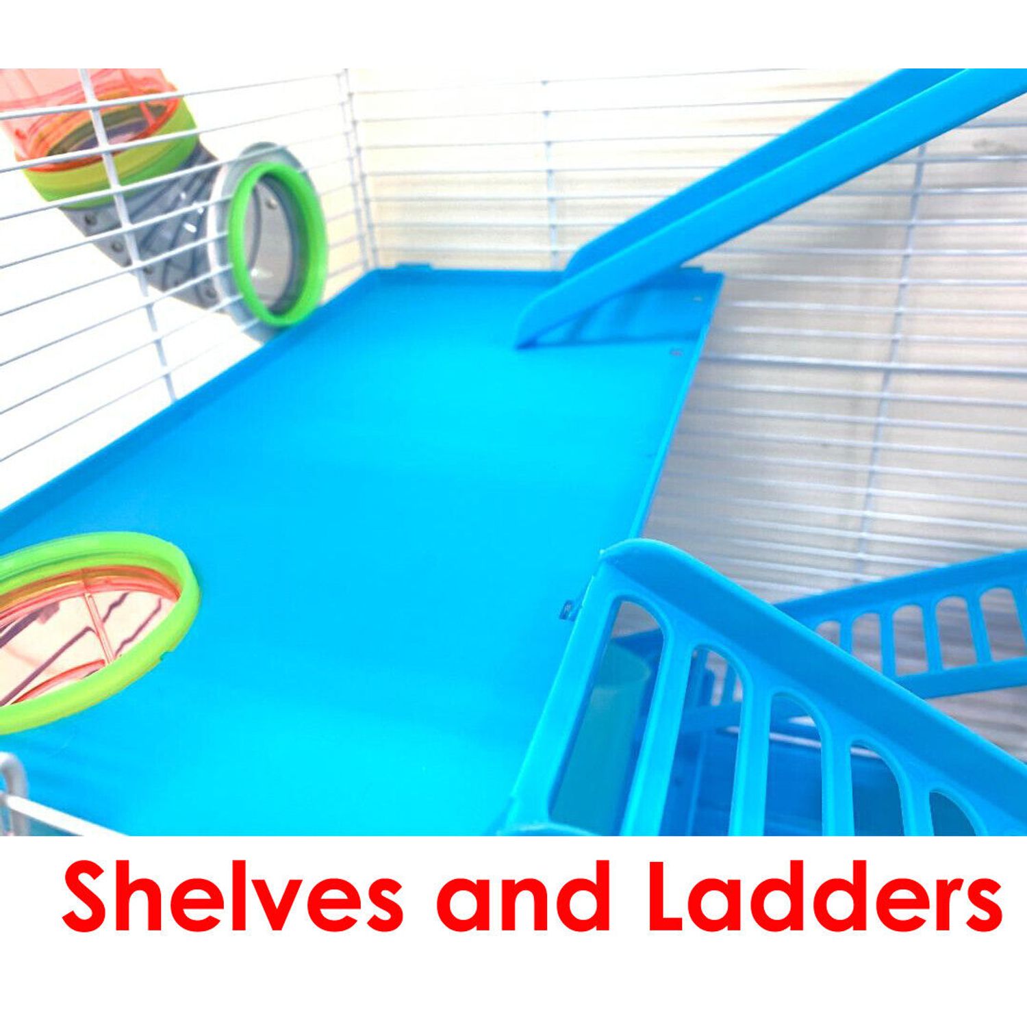 5-Tiers Large Twin Tower Hamsters Habitat Rodent Gerbils Mouse Mice Rats Cage