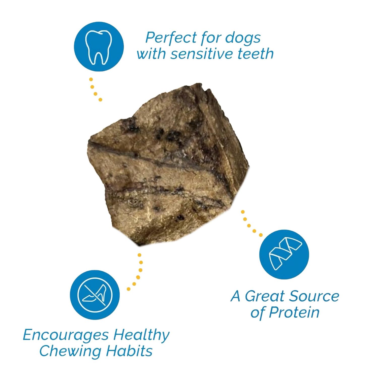 123 Treats Beef Lung Dog Treats - (11 Oz) Natural Beef Lung Sticks for Dogs, Chemical-Free Dog Jerky Chews, Long-Lasting Beef Lung Dog Chews | Provides Satisfactory Chewing & Dental Health