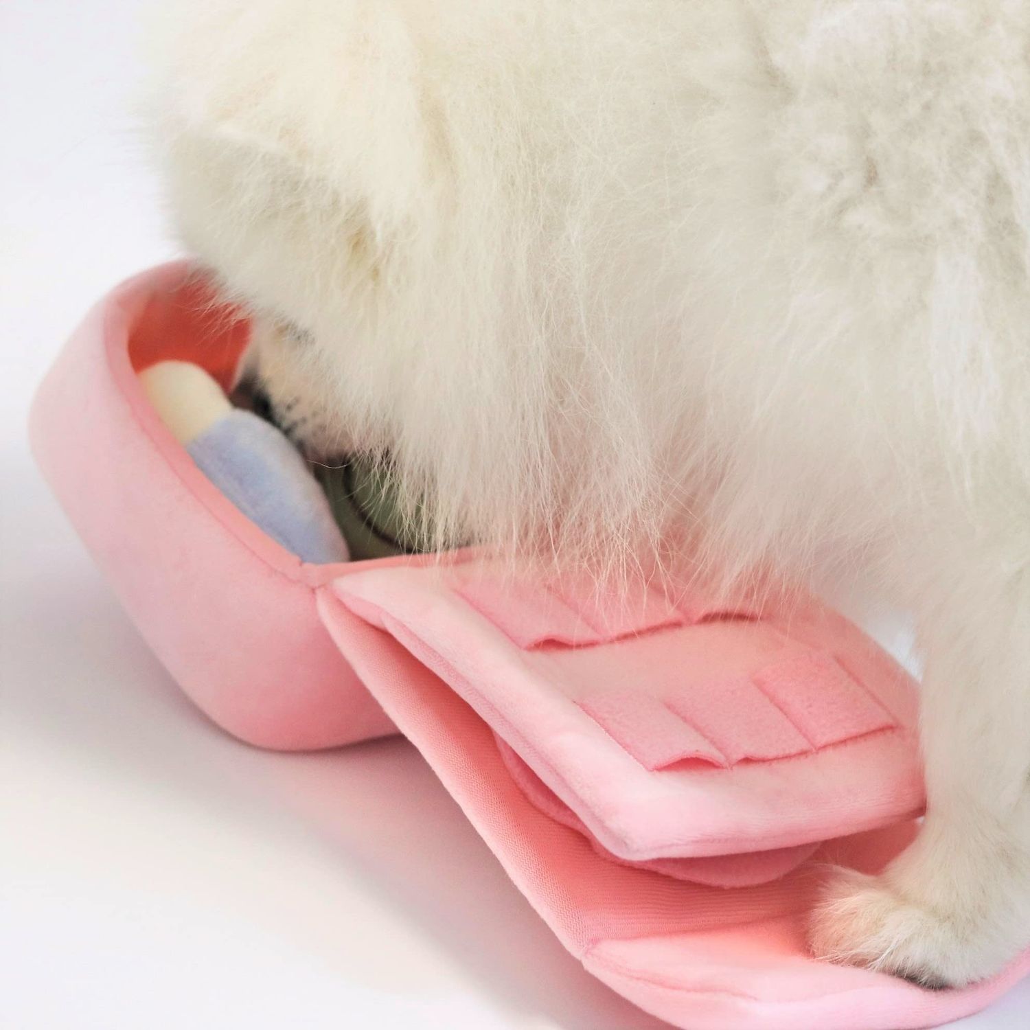 GOSUNY TOYS Girl Dog Toys, Sister's Pouch Pink Dog Toys, Snuffle Mat for Small Dogs