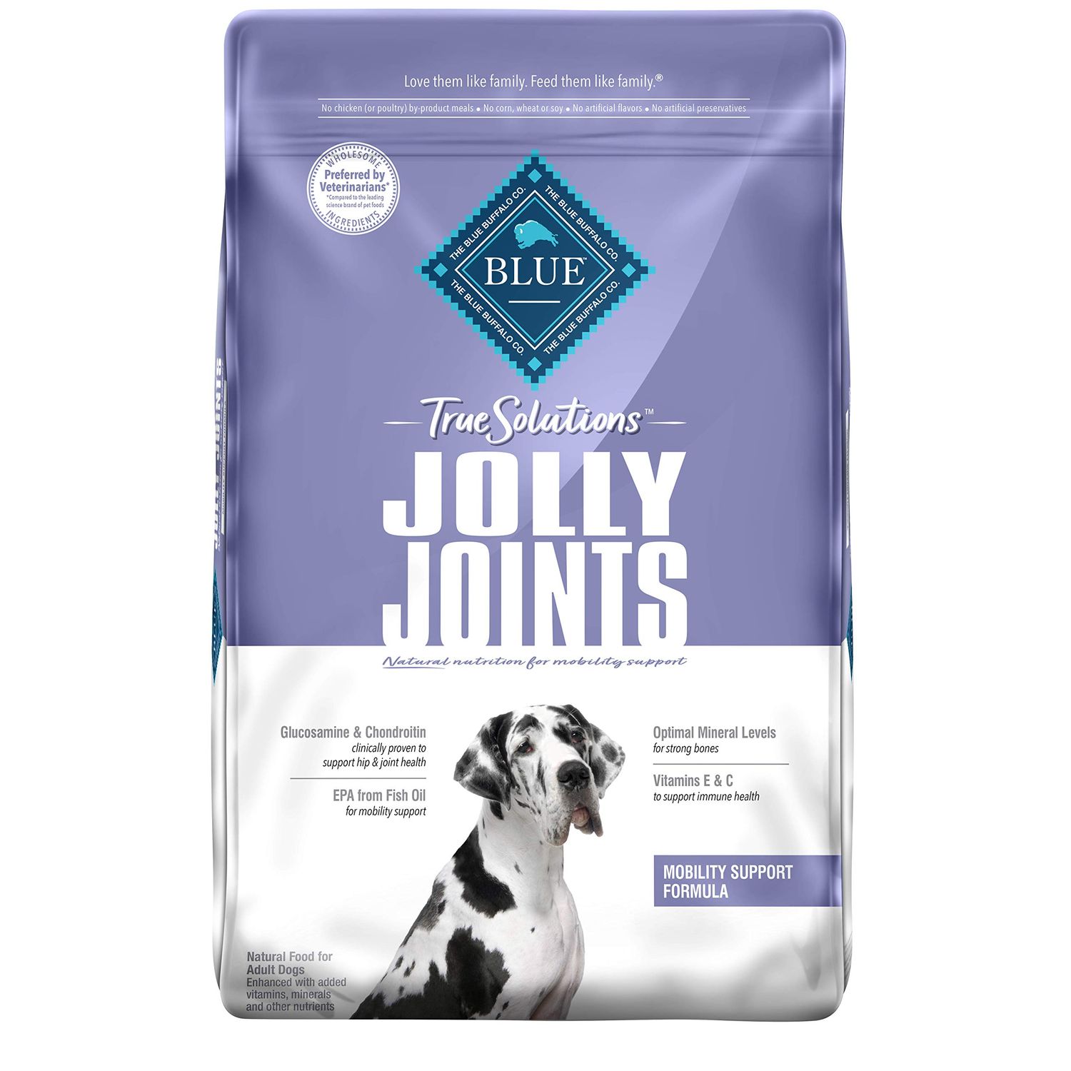 Blue Buffalo True Solutions Jolly Joints Natural Mobility Support Adult Dry Dog Food, Chicken 11-lb
