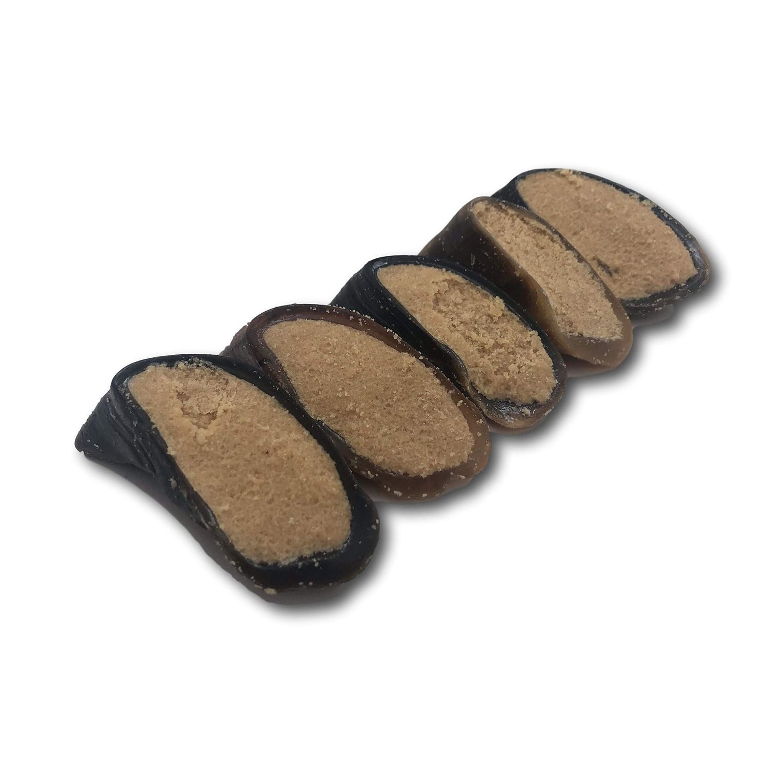 Top Dog Chews - 5 Pack of Peanut Butter Filled Cow Hooves Dog Treats. Long Lasting Natural Dog Chews, Great for Aggressive Chewers, (5 Pack, Peanut Butter)