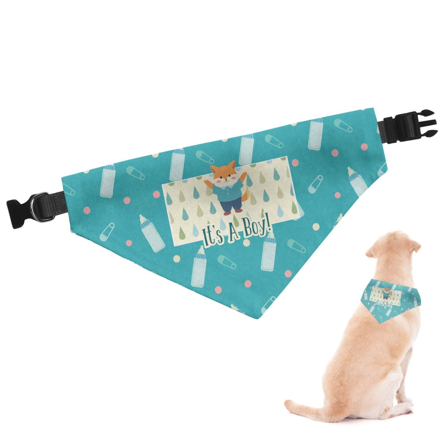 Personalized Baby Shower Dog Bandana - Medium