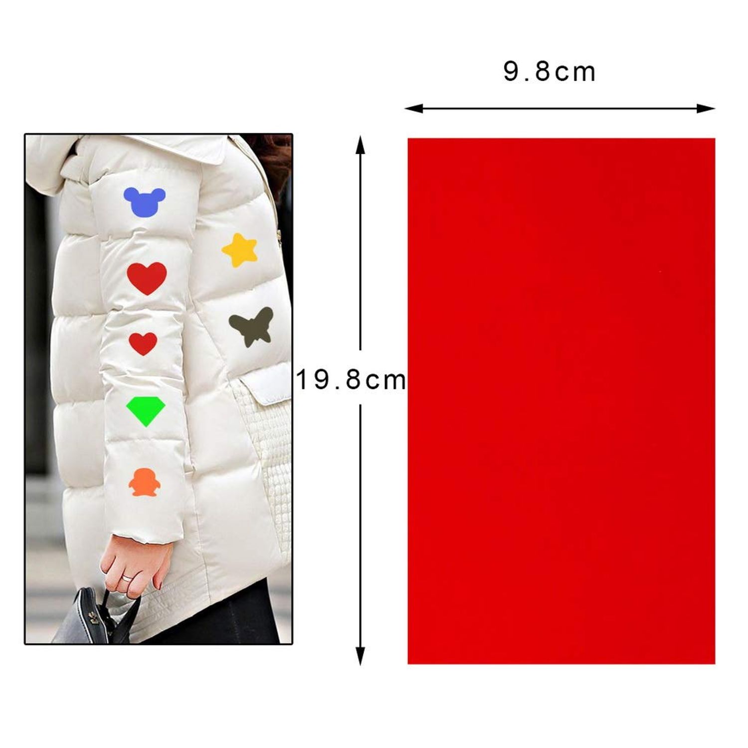 15Pcs Nylon Repair Patches, Self-Adhesive and Waterproof, Lightweight Repair Patches for Clothing Down Jacket Repair Holes Tearing(20x 10cm)