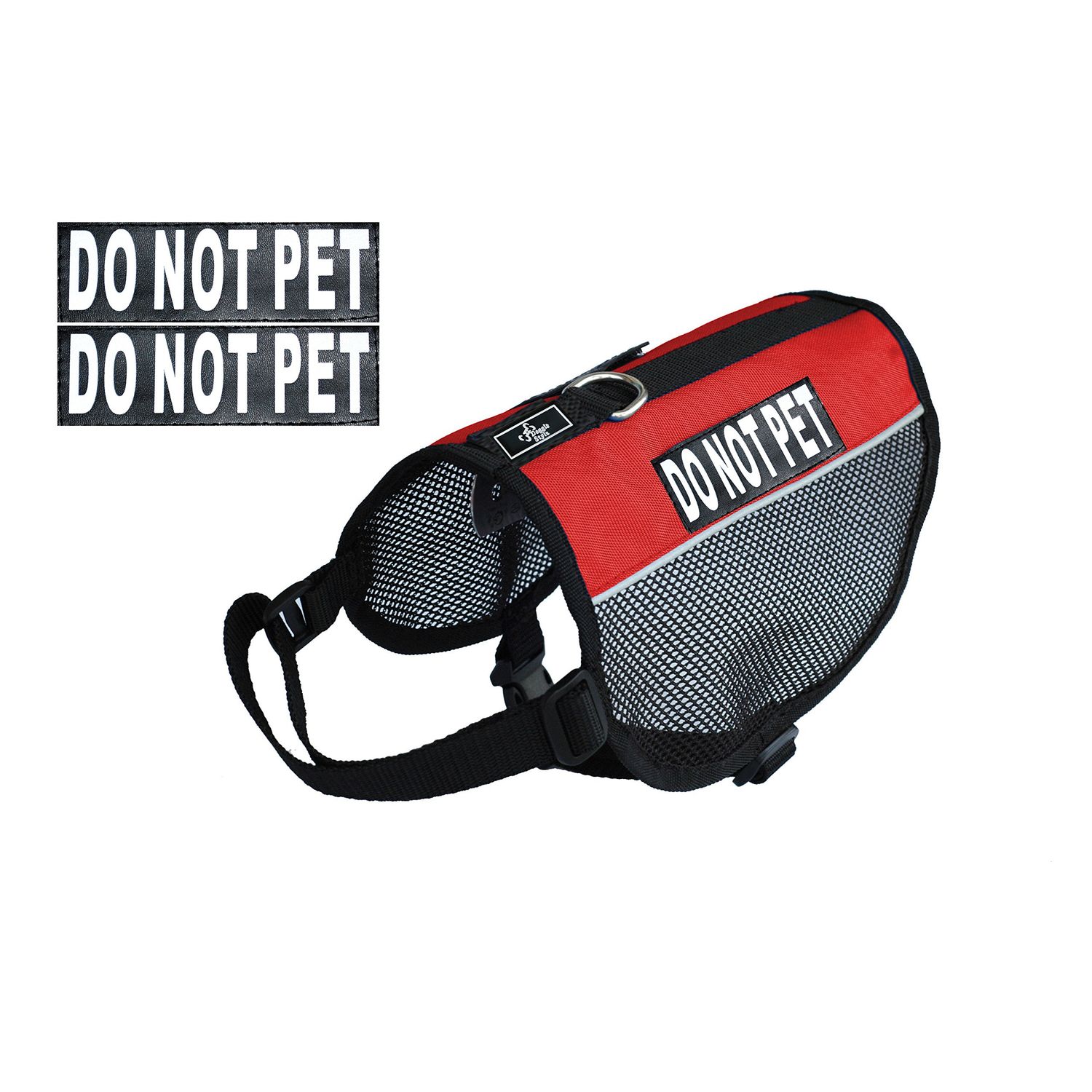 Doggie Stylz DO NOT PET Service mesh Dog Vest Harness Cool Comfort Nylon for Dogs Small Medium Large Purchase Comes with 2 Reflective DO NOT PET pathces. Please Measure Your Dog Before Ordering