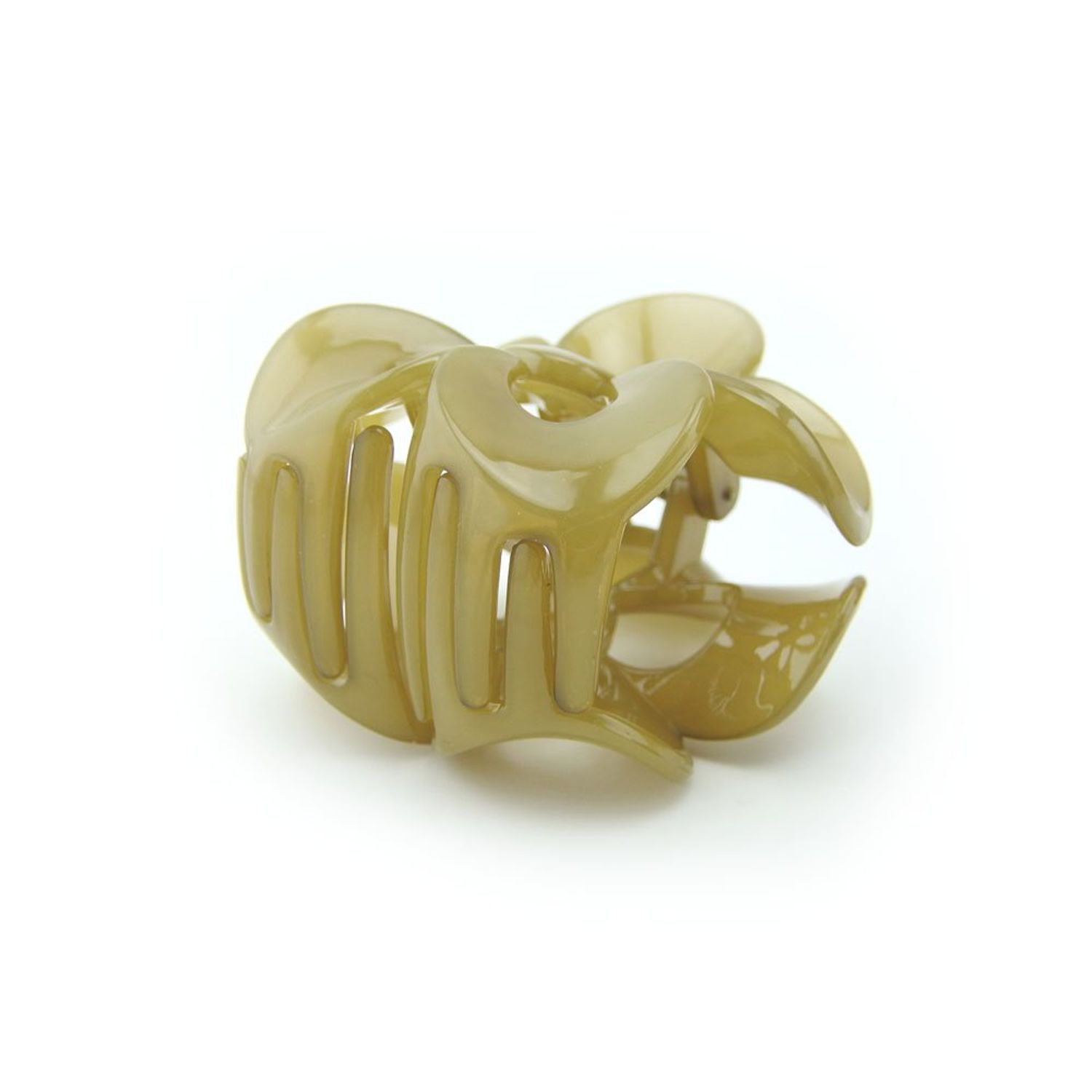 Meilliwish Flower Beautiful Hair Claw Clip for Women 1 PCS(D68)(Yellow)