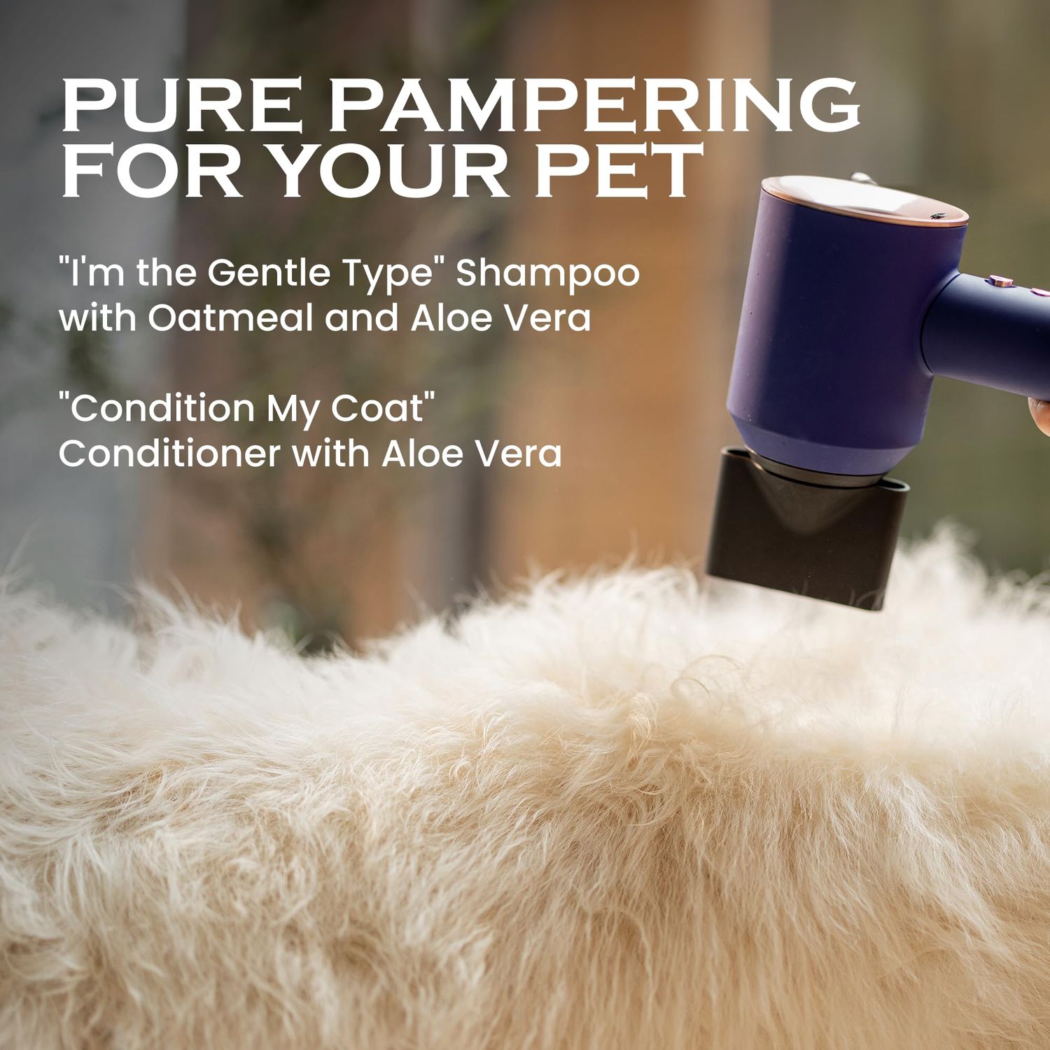 Oakwood Natural Aloe Vera Coat Conditioner & Tearless Oatmeal Shampoo Cleansing Wash for Pets - Hypoallergenic Pet Dog & Cat Grooming Supplies Set for Itching, Dry Skin, Detangling, Deodorizing