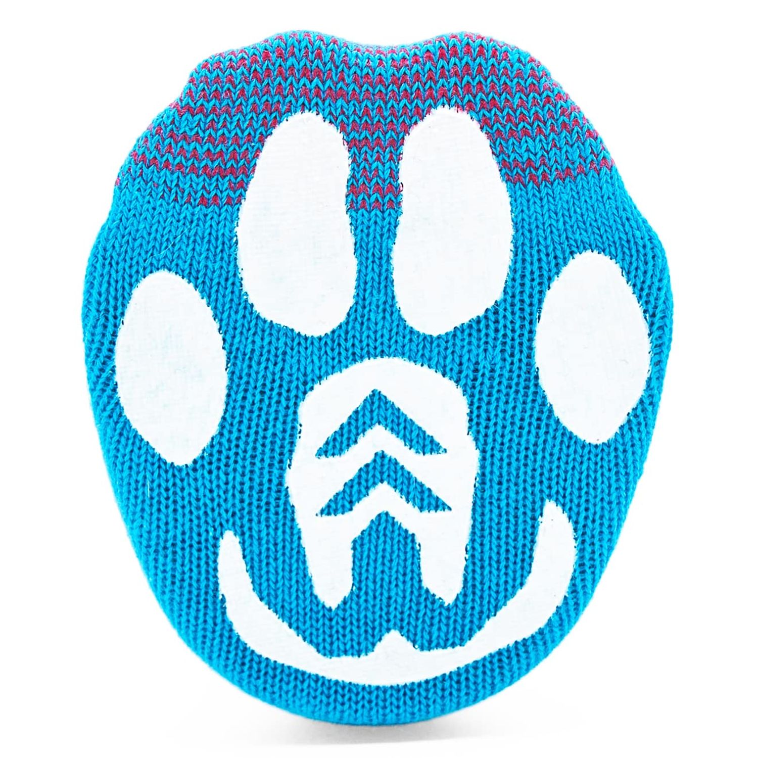 Woodrow Wear, Power Paws Advanced Dog Socks, Blue with a Red Heart, L, Fits 75-95 pounds