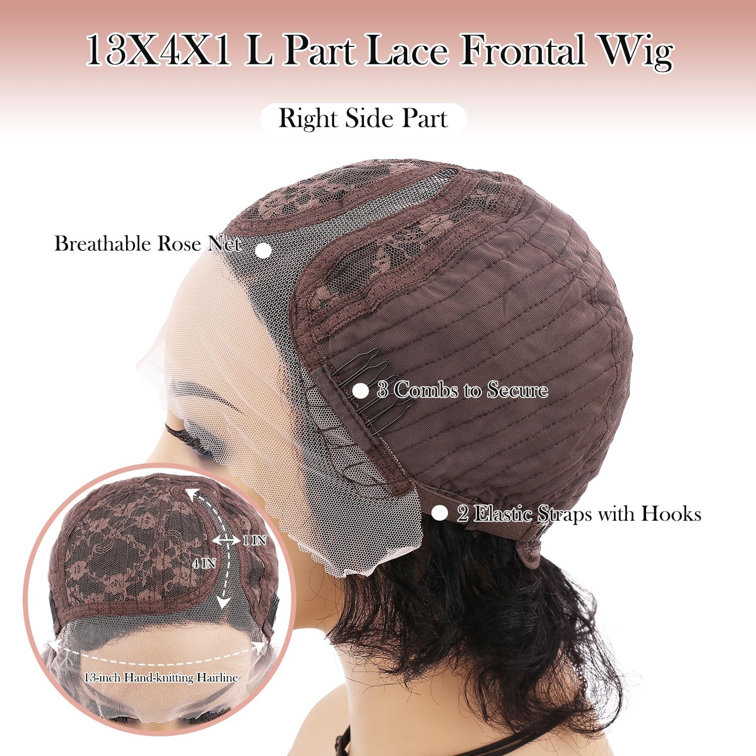 WIGER Short Lace Front Wigs Human Hair for Women Short Curly Bob Wig Black Wavy Lace Wig Black Pixie Cut Wig Brazilian Virgin Human Hair Curly Wigs 180% Density Side Part