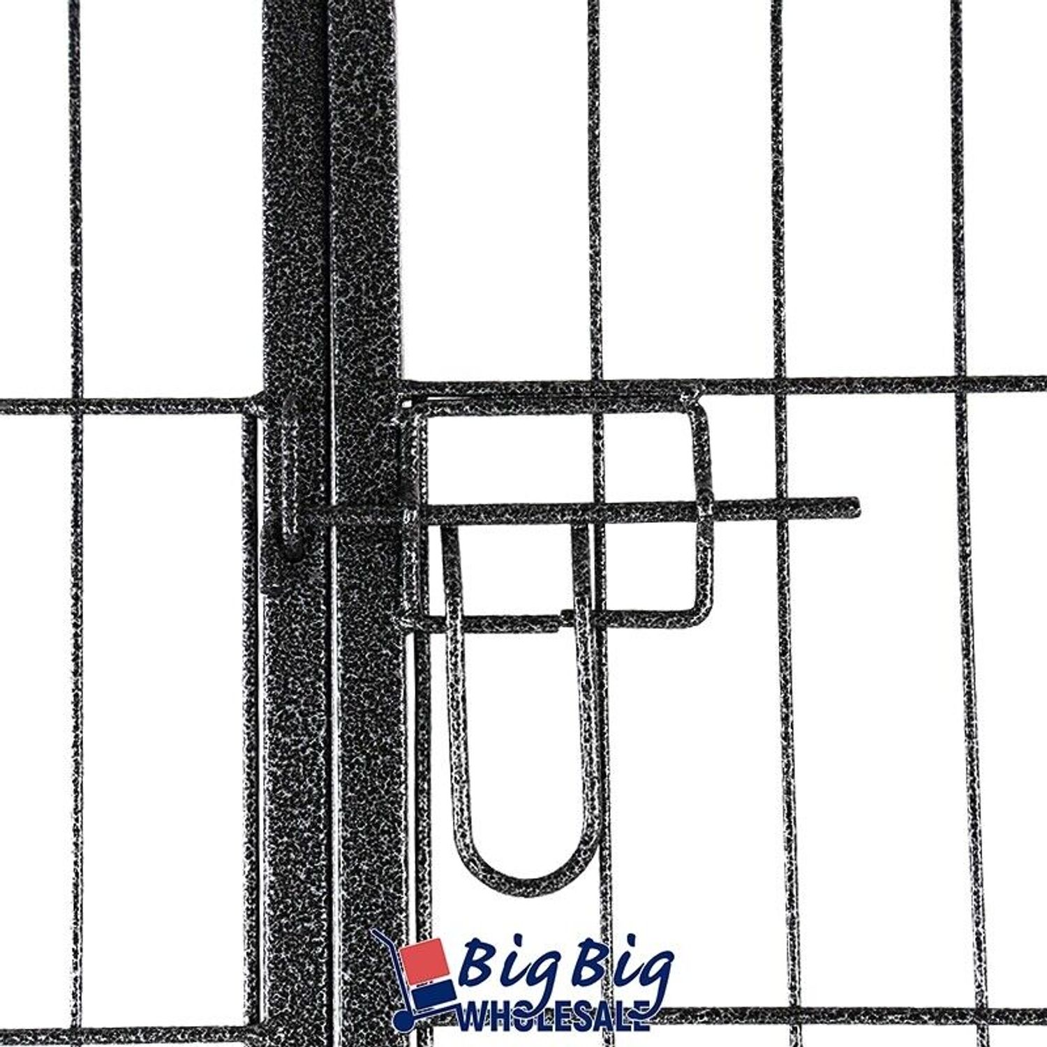 24 Inch 8 Panels Tall Cat Dog Playpen Large Crate Fence Pet Kennel Exercise Cage