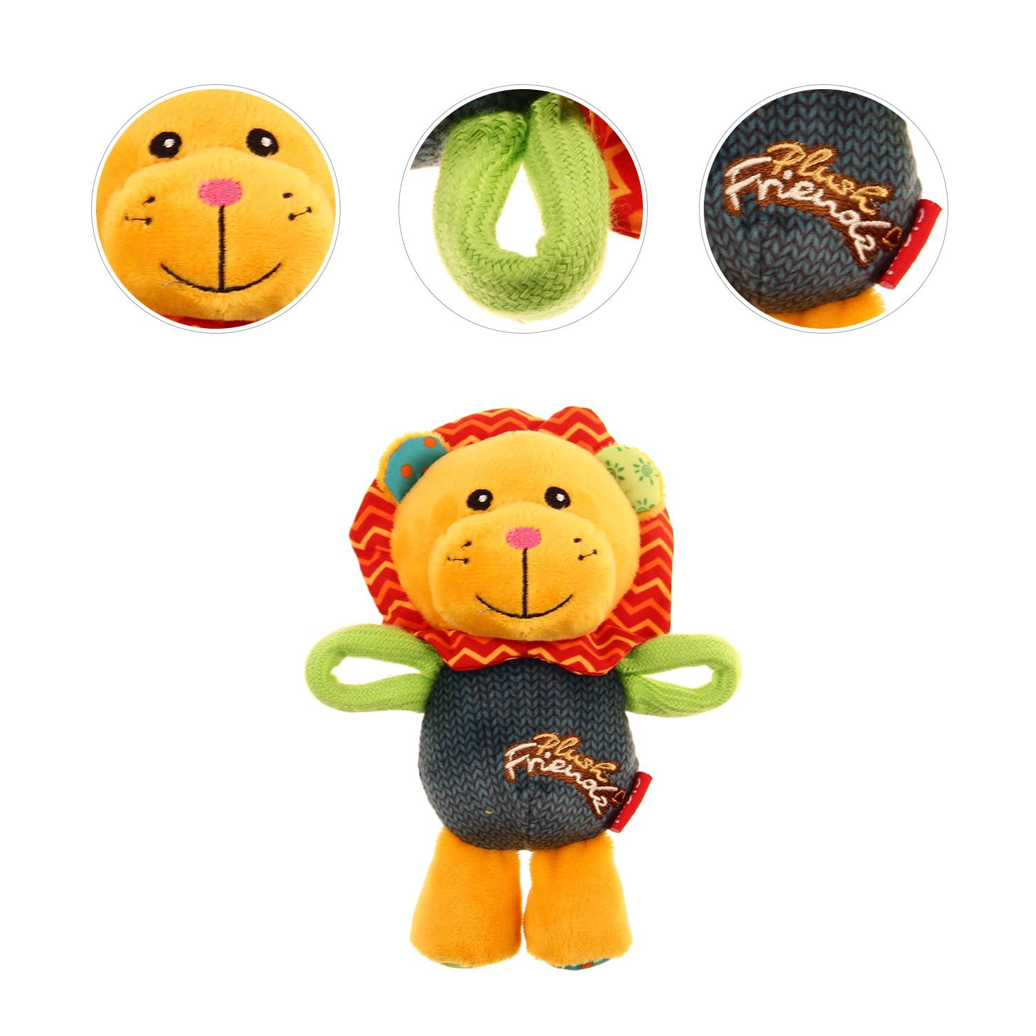 GiGwi Dog Toys Plush Friends Puffy Animal Lion