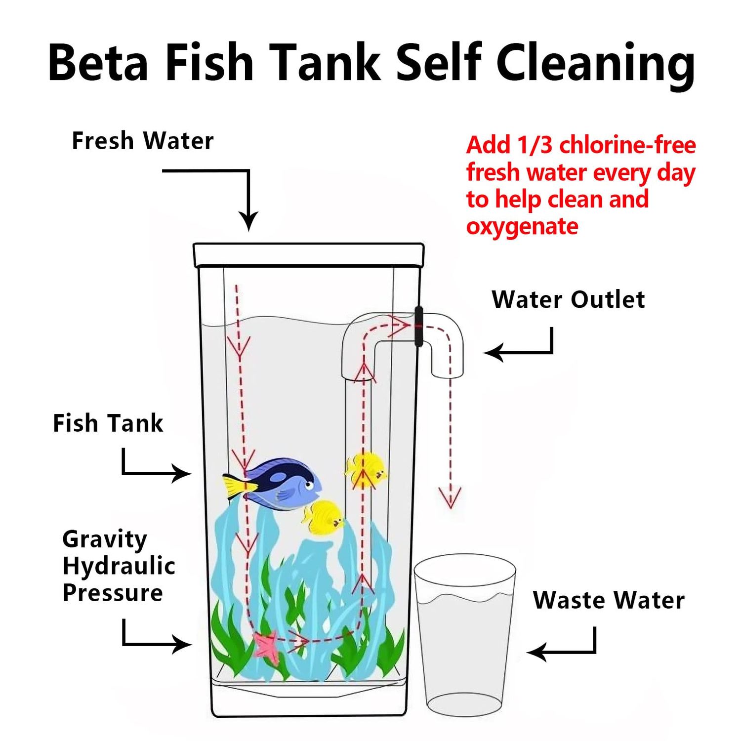 Oltraman Betta Fish Tank, 360 Aquarium with LED Light, 1 Gallon Fish Bowl, Small Fish Tank Starter Kit, Beta Fish Tank Self Cleaning as Desktop Decoration for Office Home Room Decor