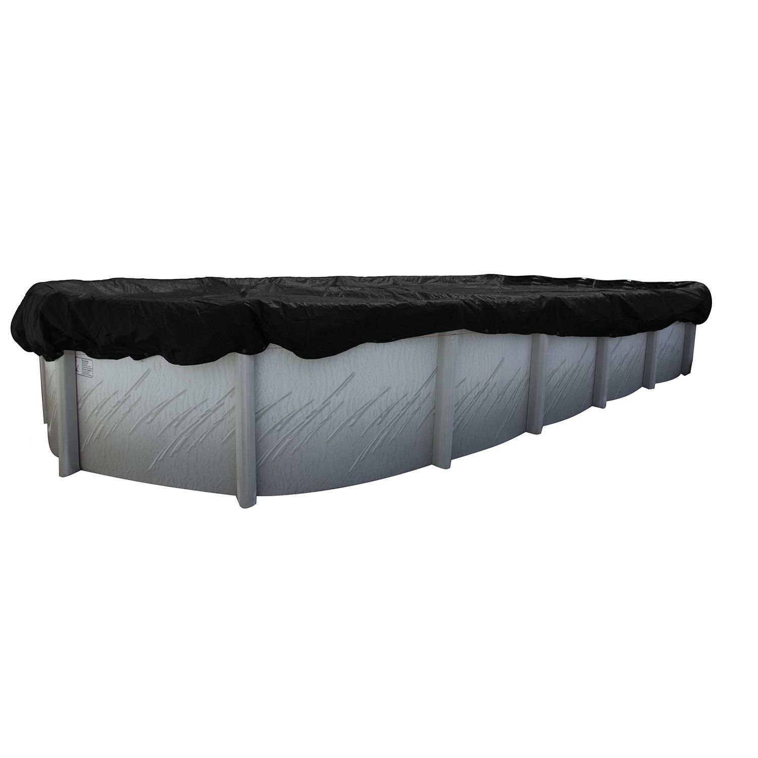 Buffalo Blizzard Deluxe Winter Cover for 18-Foot-by-36-Foot Oval Above-Ground Swimming Pools | Blue/Black Reversible | All Covers Include 3-Feet of Overlap Material to Measure 21-Feet-by-39-Feet