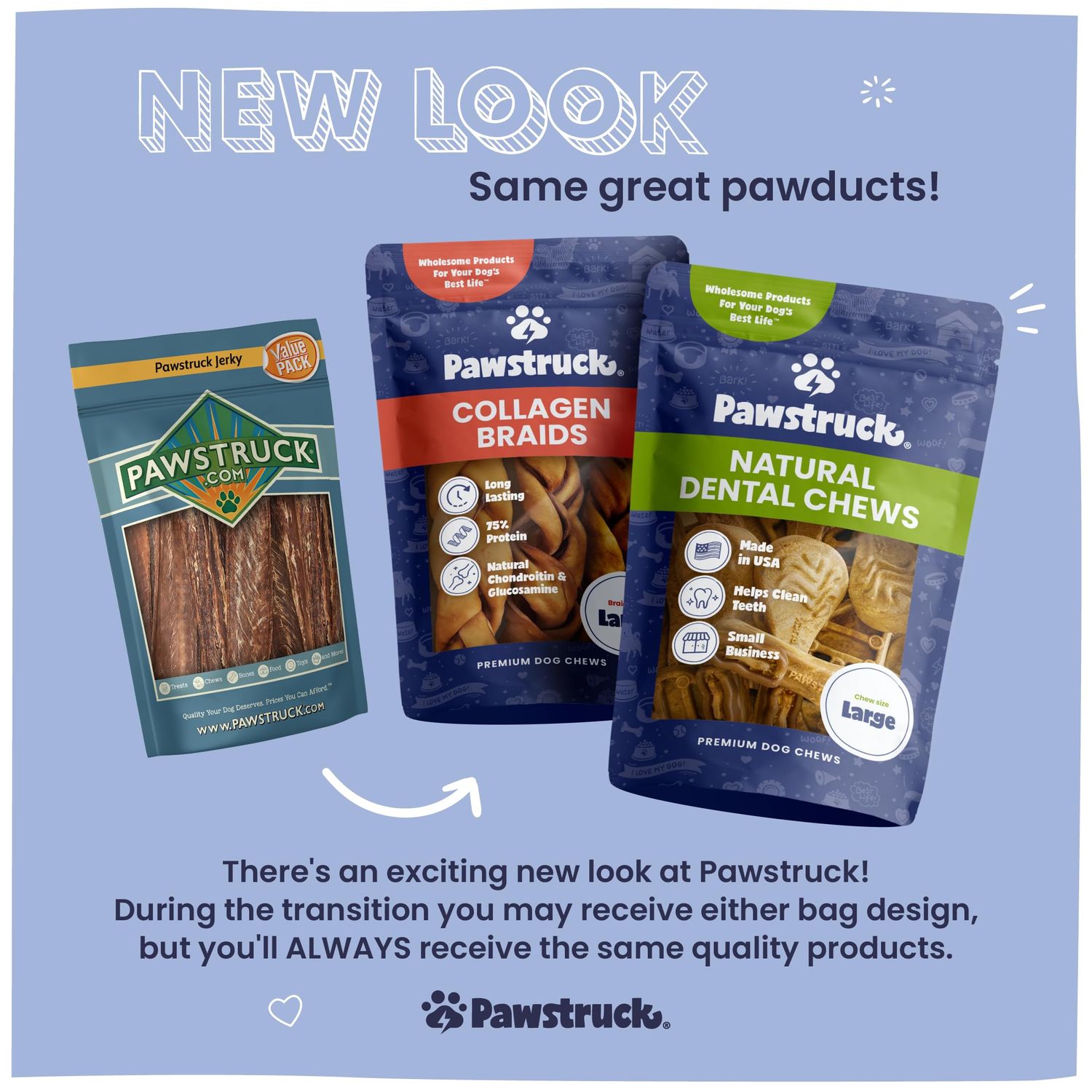 Pawstruck Premium Beef Jerky Dog Treat Chews, Medium 4"-6" Strips - Hip Joint Health Naturally Rich in Glucosamine & Chondroitin No Added Preservatives - 15 Count (Pack of 1) - Packaging May Vary