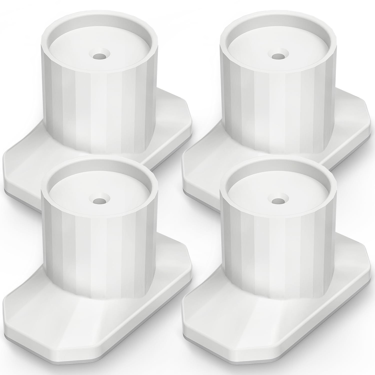 ICERO Baby Gate Extender Wall Protector (4 Pack) Pressure Mounted Gates Extension Kit Extends 1.1-3.5 inches Child Safety Gates and Protect Walls & Doorways from Pet & Dog Gates,Work on Stairs,White