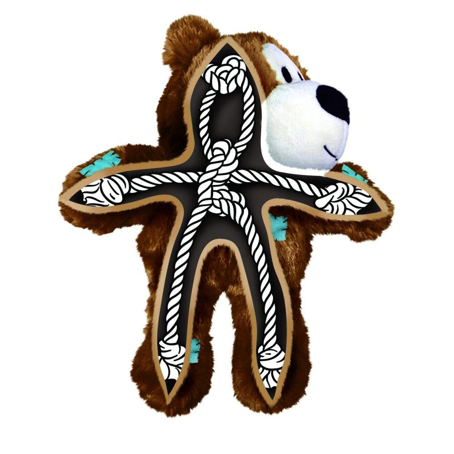 KONG Classic & Wild Knots Bear Combo Pack - Unique & Fun Dog Toys for Hours of Play - Classic Toy Can Be Stuffed with Dog Treats - for Medium Dogs