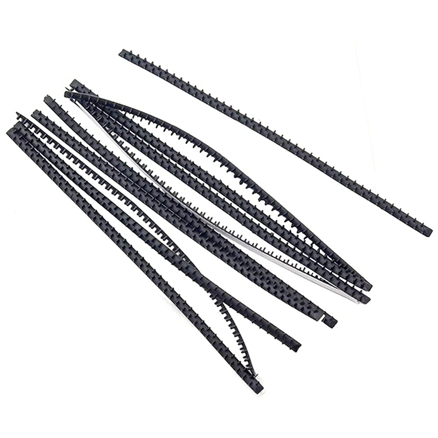 10 Pcs Anti-Slip Headband Teeth Strips Self-adhesive Hairband Teeth for DIY Hair Accessories Making, 7MM Wide
