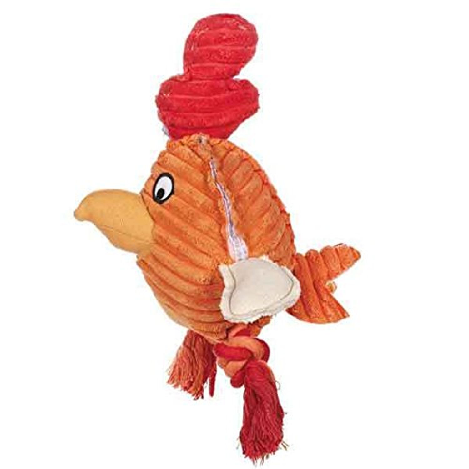 Grriggles Free Range Friends Dog Toys 8 1/2" Corduroy Plush Cow Goat Rooster OR Set of All 6 (Duck)