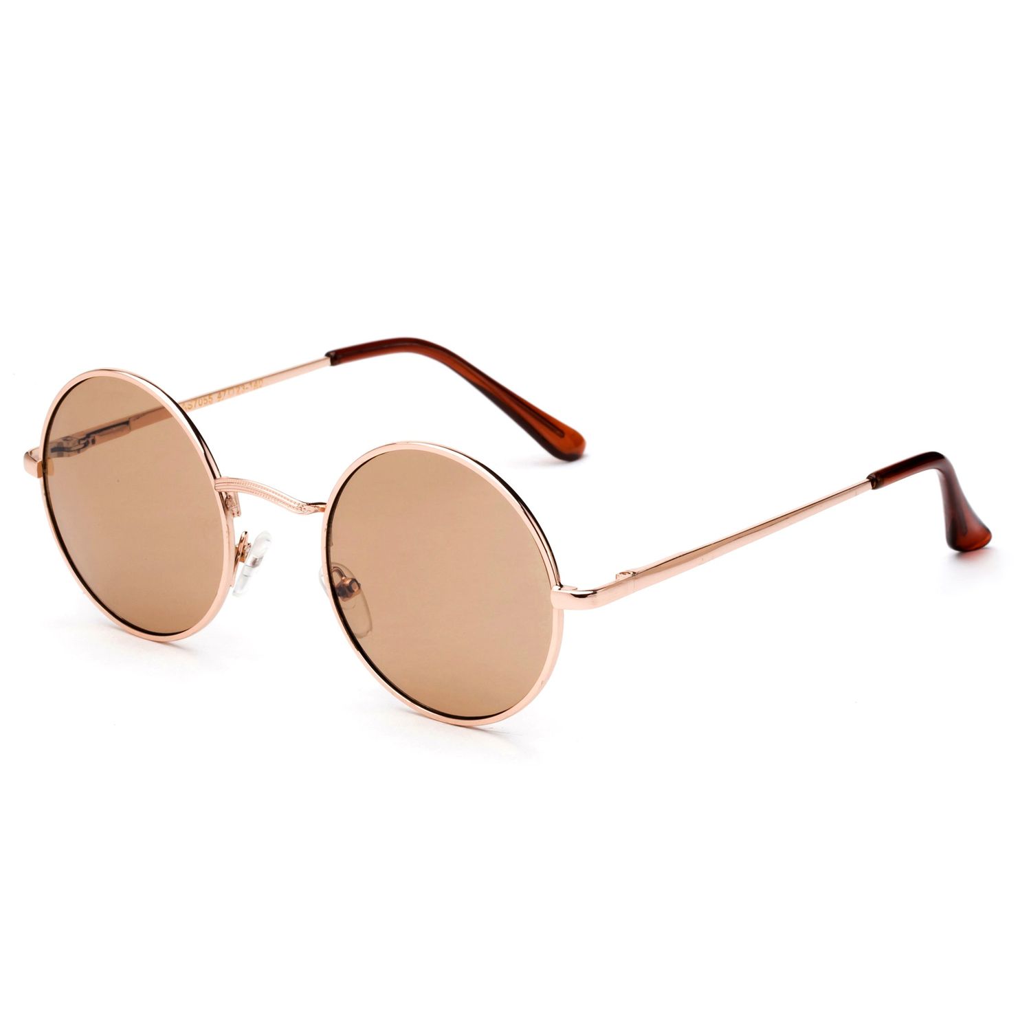 Glasses Hippy Vintage Retro Round Sunglasses & Clear Lens Glasses With Carrying Pouch