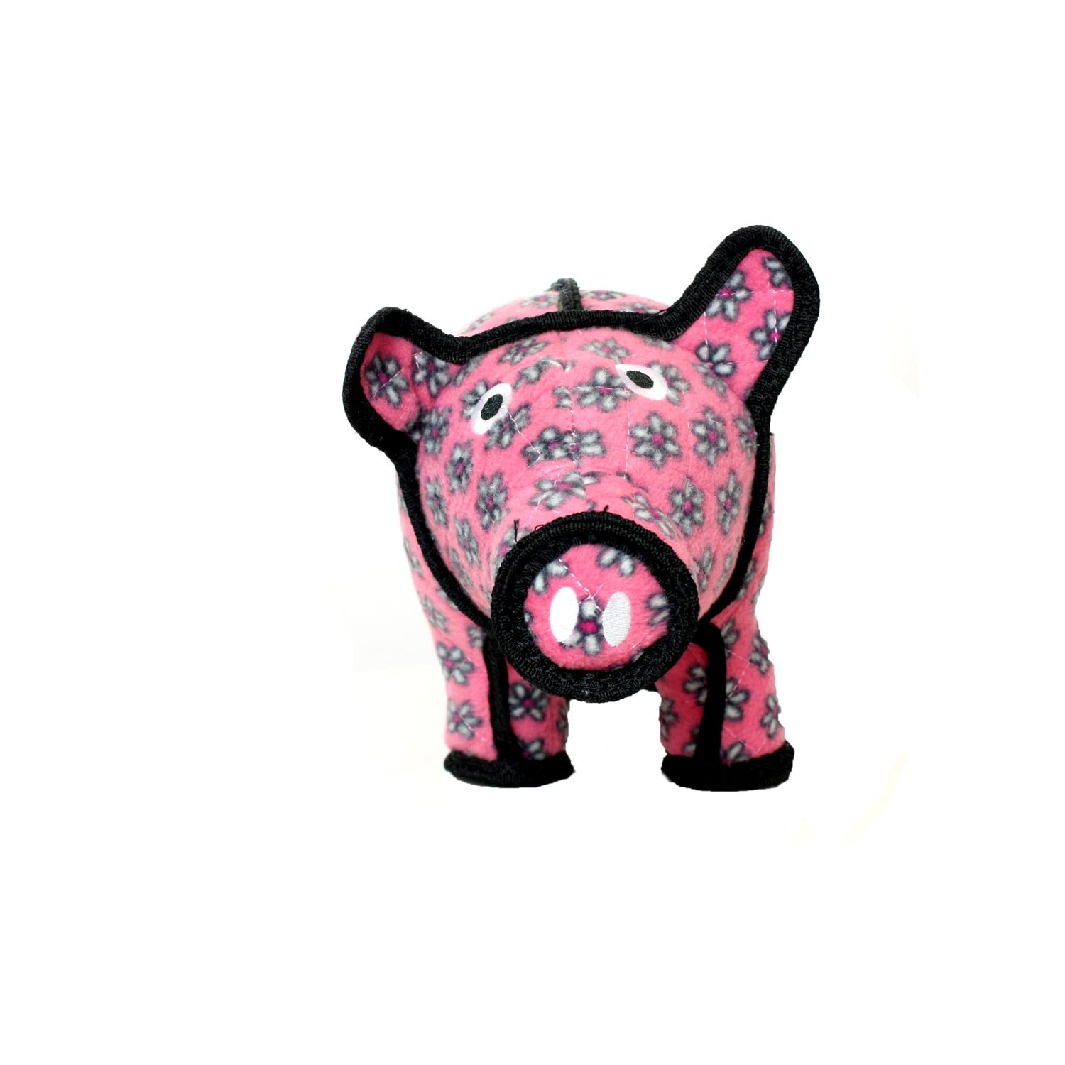 TUFFY - World's Tuffest Soft Dog Toy - Barnyard Pig- Multiple Layers. Made Durable, Strong & Tough. Interactive Play (Tug, Toss & Fetch). Machine Washable & Floats