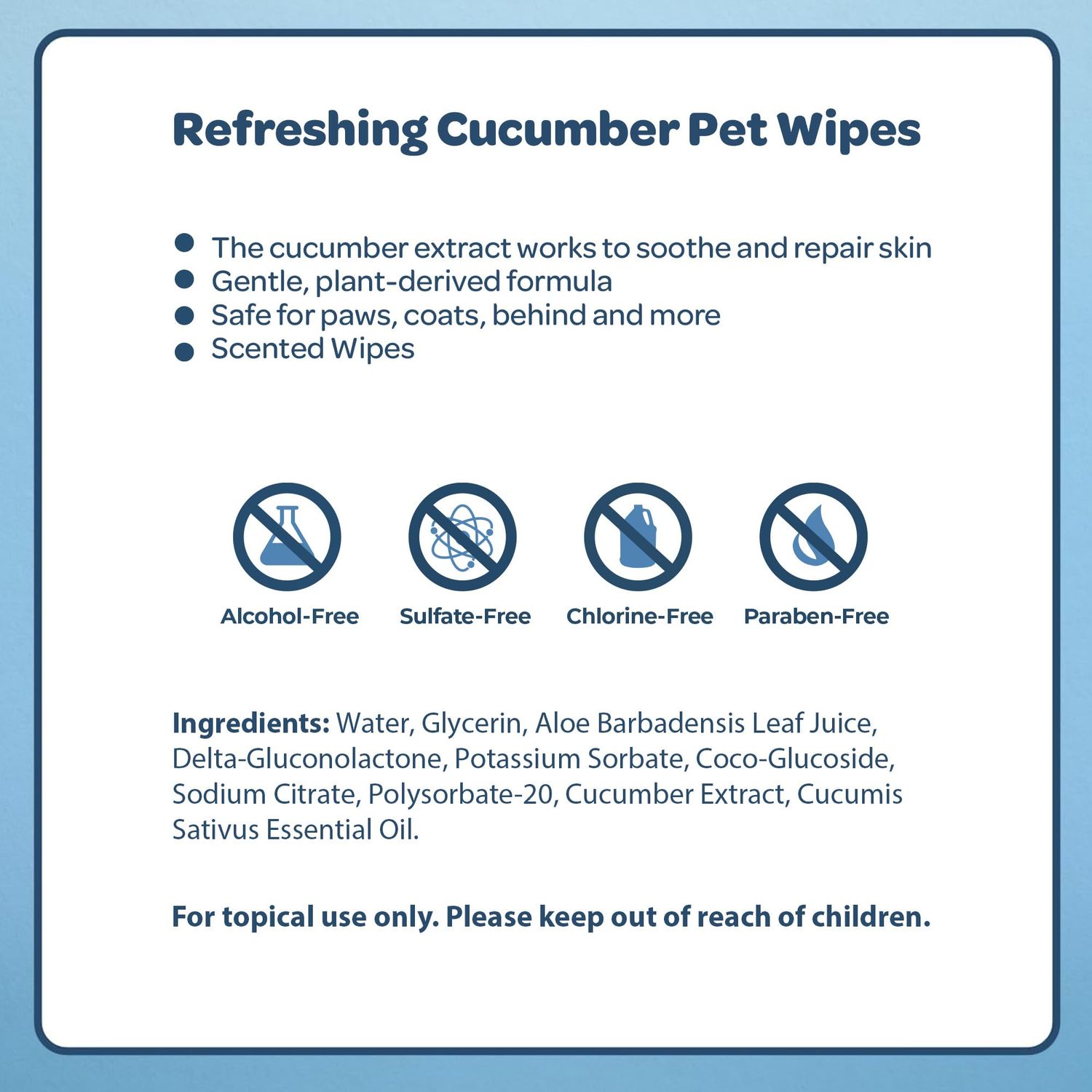Best Pet Supplies Pet Wipes for Dogs - Dog Wipes Cleaning Deodorizing, for Coats, Ears, Paws – Refreshing, Cucumber 100 Count