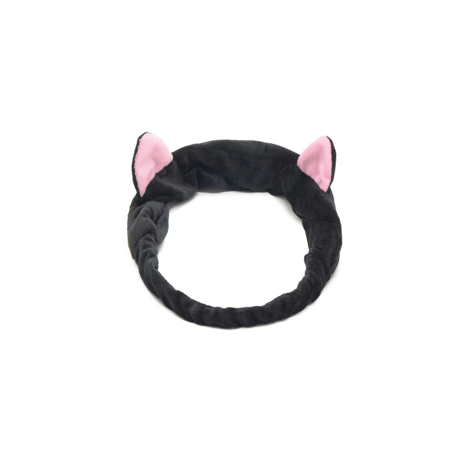 6-PACK Cat Ears Headbands, Elastic Women's Cute Hair Band, Wash Face Spa Headband - Washable Facial Band Makeup Wrap Headbands Fits All Head Sizes