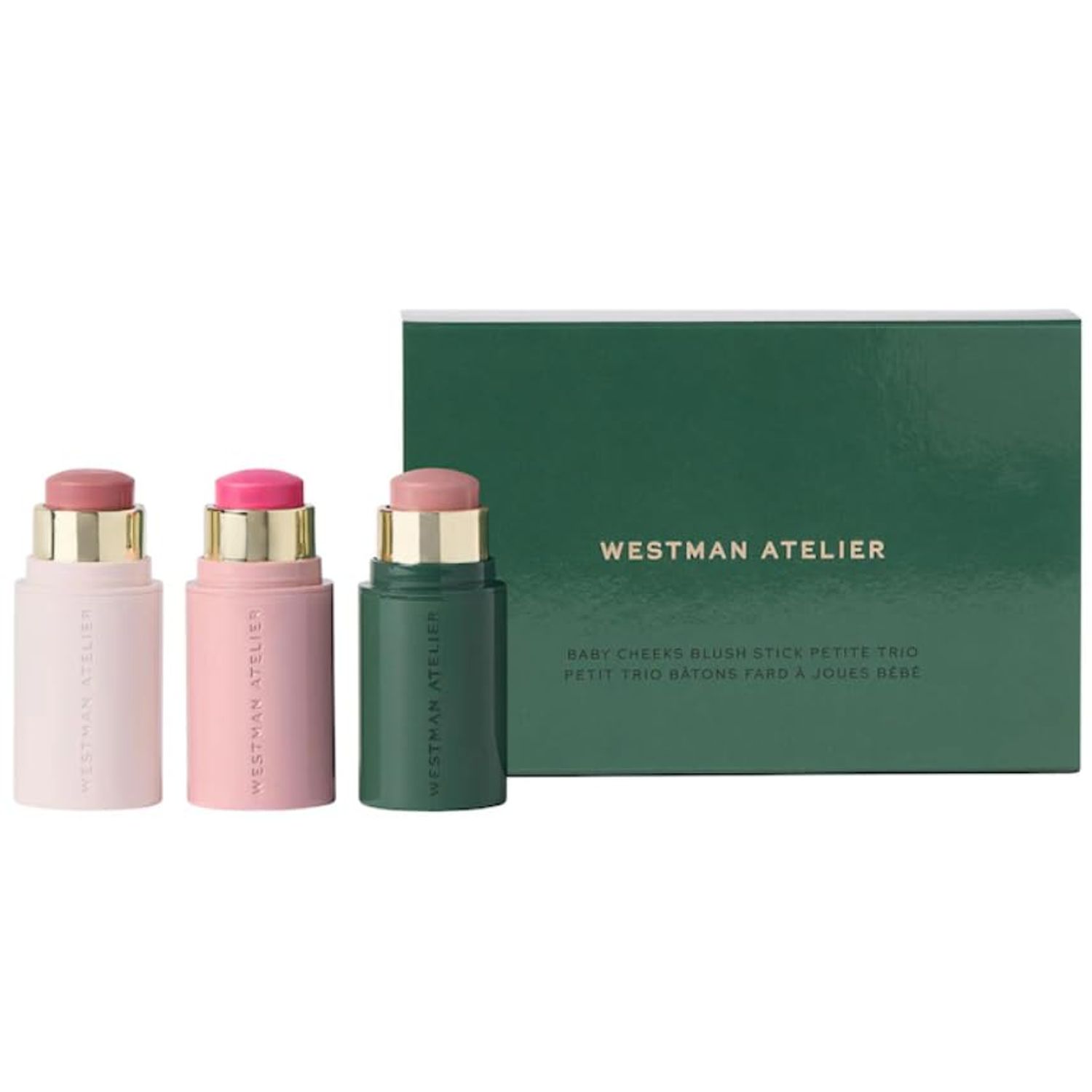 Westman Atelier Mini Baby Cheeks Blush Trio & Complimentary Sheet Masque