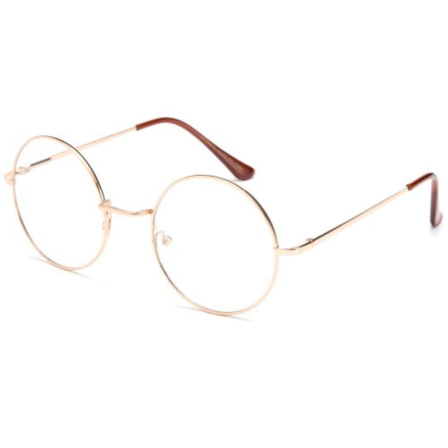 Glasses Hippy Vintage Retro Round Sunglasses & Clear Lens Glasses