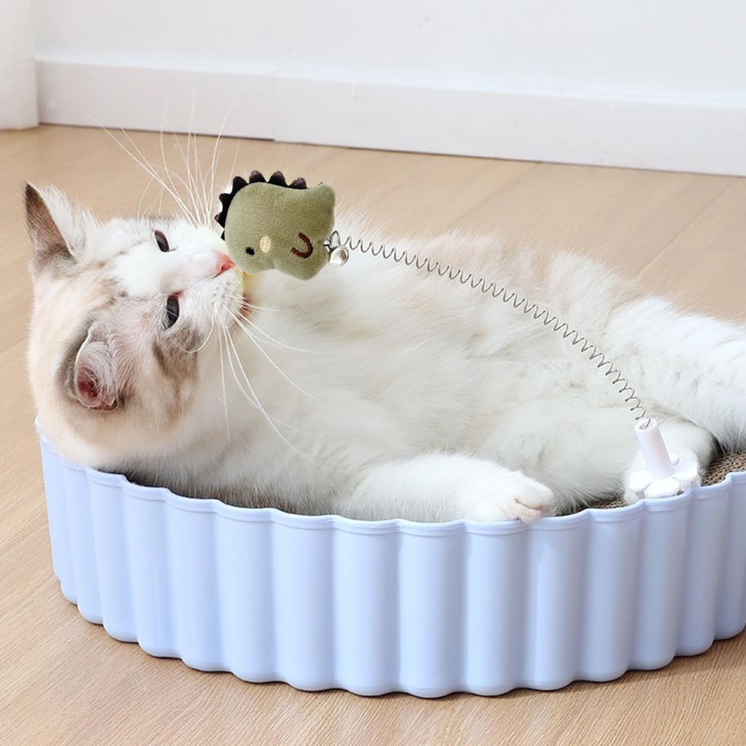 YOOLEETC 6PCS Cat Toys,Cat Wand Toy,Cat Scratcher Toys,Cat Scratcher Plug-ins & Cat Fun Themselves Play Toys,Fun Toy for Cat Kitty Kitten Puppy. (6PCS)