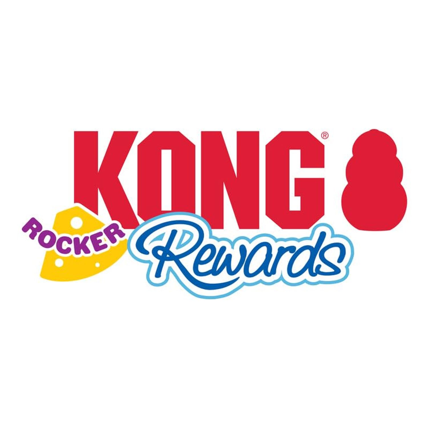 KONG Rewards Rocker - Wedge of Cheese - Interactive Puzzle Catnip/Treat Dispensing Toy