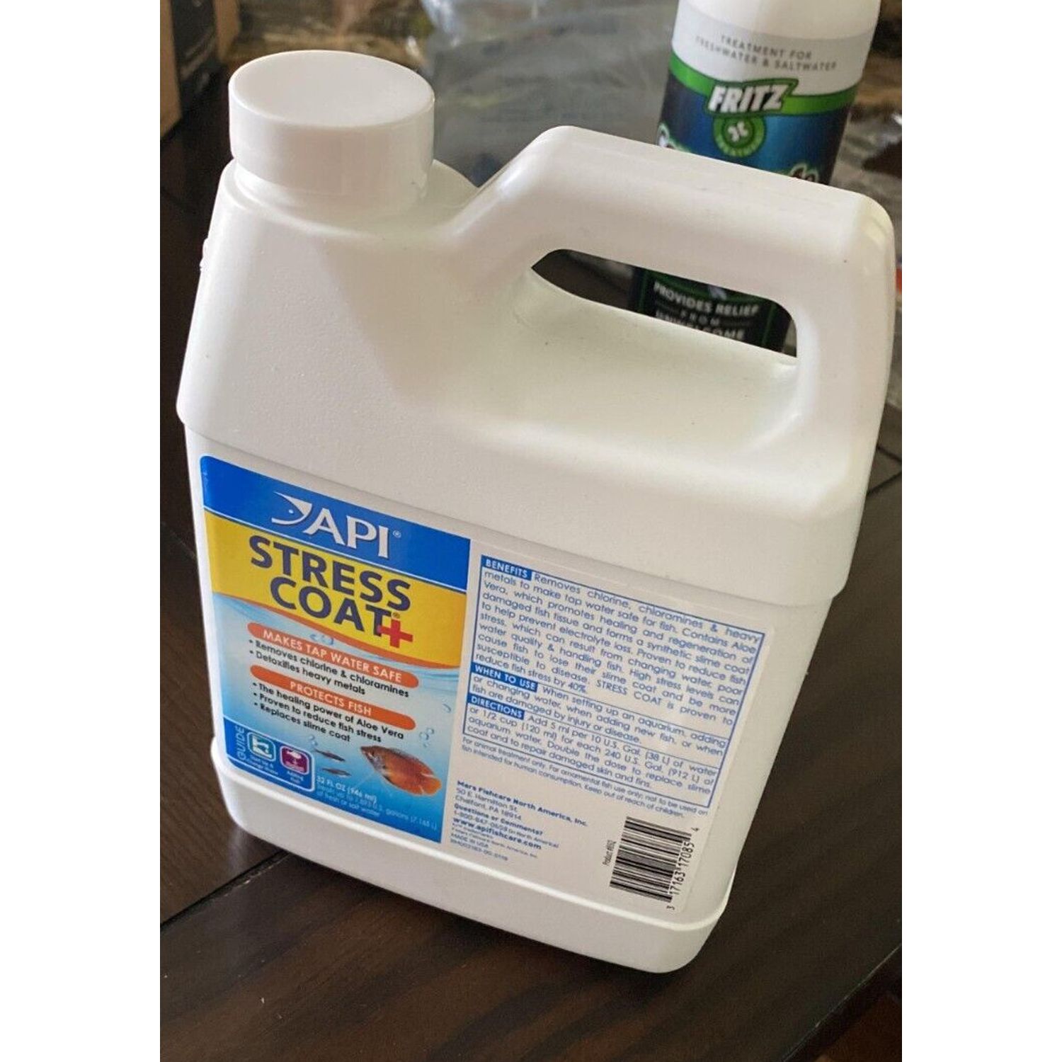 API STRESS COAT Aquarium Water Conditioner 32oz Treatment Makes Tap Water Safe