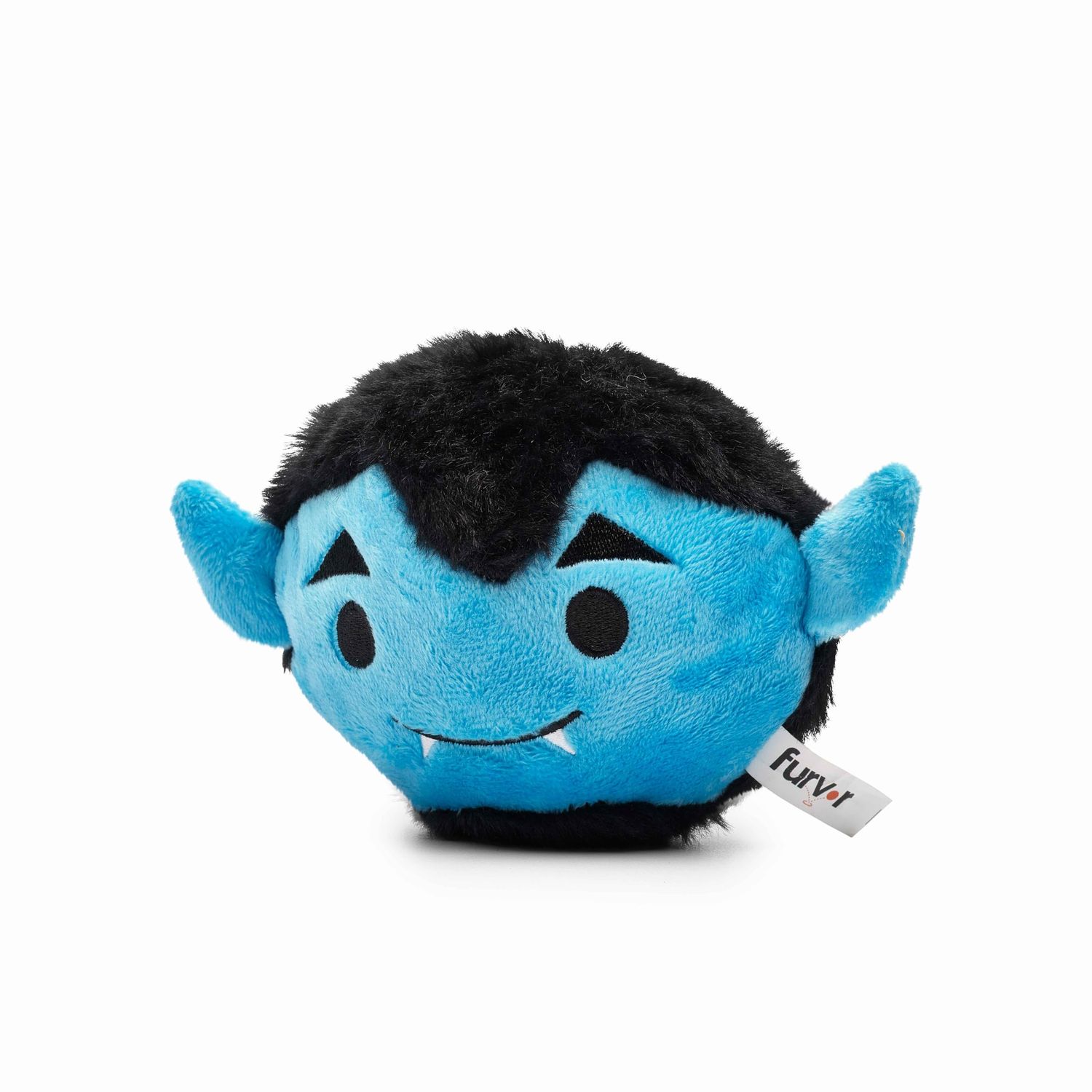 Flourish Pets 2 in 1 Halloween Dog Chew Toys for Aggressive Chewers | Non-Toxic BPA Free Double Stitched Soft Fabric Exterior Dog Toys | Long-Lasting Dog Plush Toys – Dracula (4”)