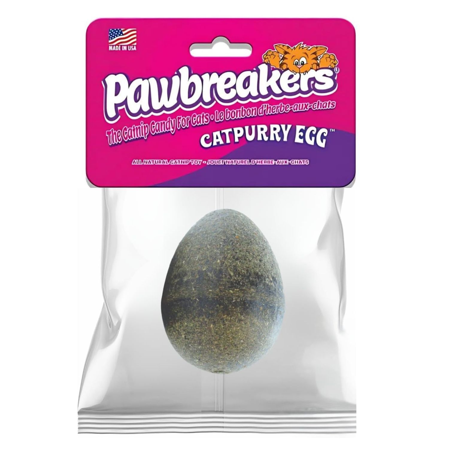 Pawbreakers 2 Catpurry Eggs - All-Natural cat Treats, Medical Grade Catnip Treat and Toy, Catnip for Cats for Relaxed Play, Safe & Digestible, Hypoallergenic & Vegan - 2.25 inches Tall, Made in USA