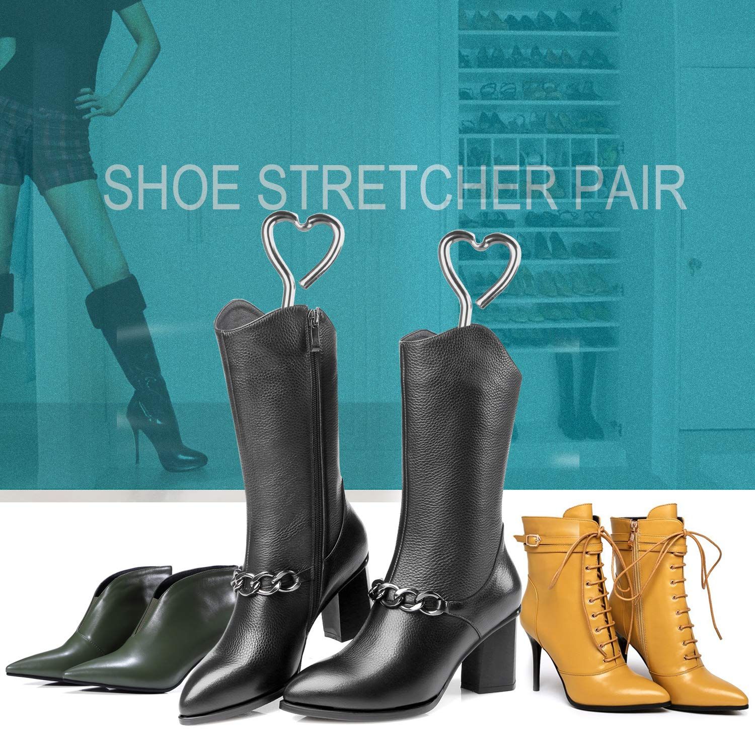 XYH Shoe Stretcher Women Boots,4 Styles of Boot Stretcher, Boot Stretcher for Cowboy Boots Specialized Adjustable.