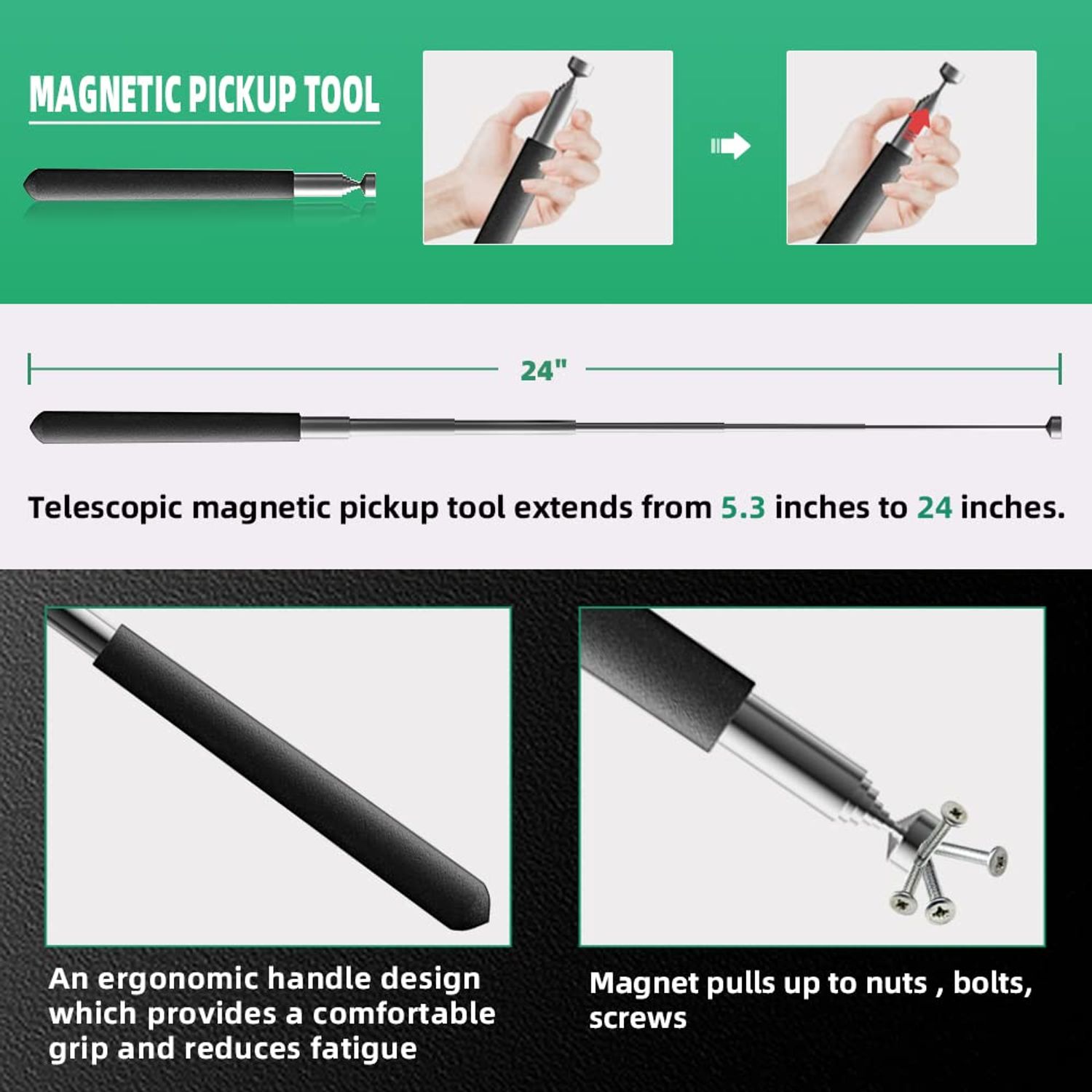 TAILUG 10 In 1 Heavy Duty Hook and Pick Set,9Pcs Precision Scraper Gasket Scraping Hose Removal Puller Hook,Car Auto Oil Seal/O-Ring Seal Gasket Pick Hook Puller Remover, Electronics Hand Tool Set