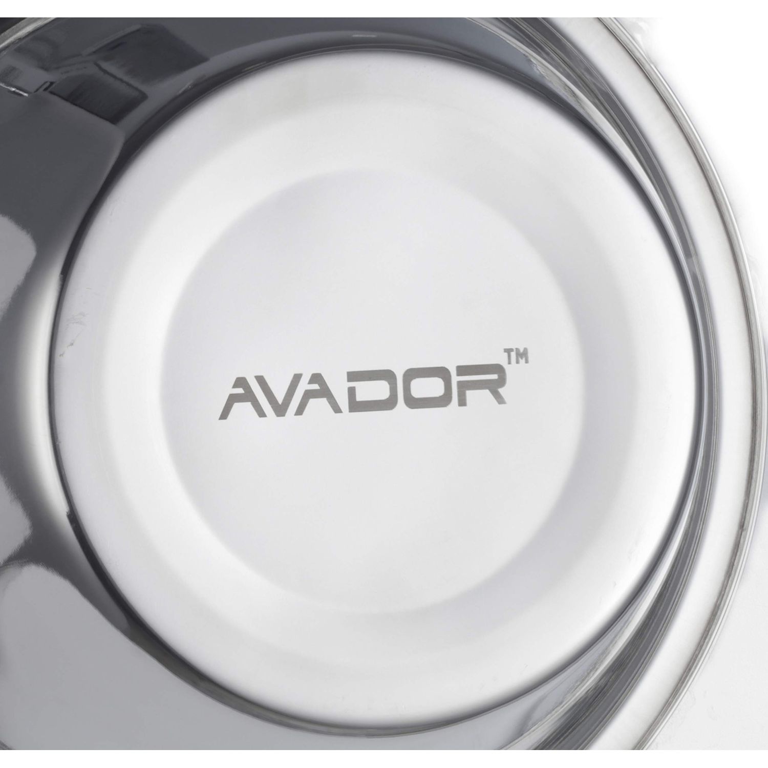 AVADOR Set of 2 Stainless Steel Dog Bowl Dish Set for Feeding and Water | Pet Care | Pet Safe | Environment Friendly | Shatter Proof