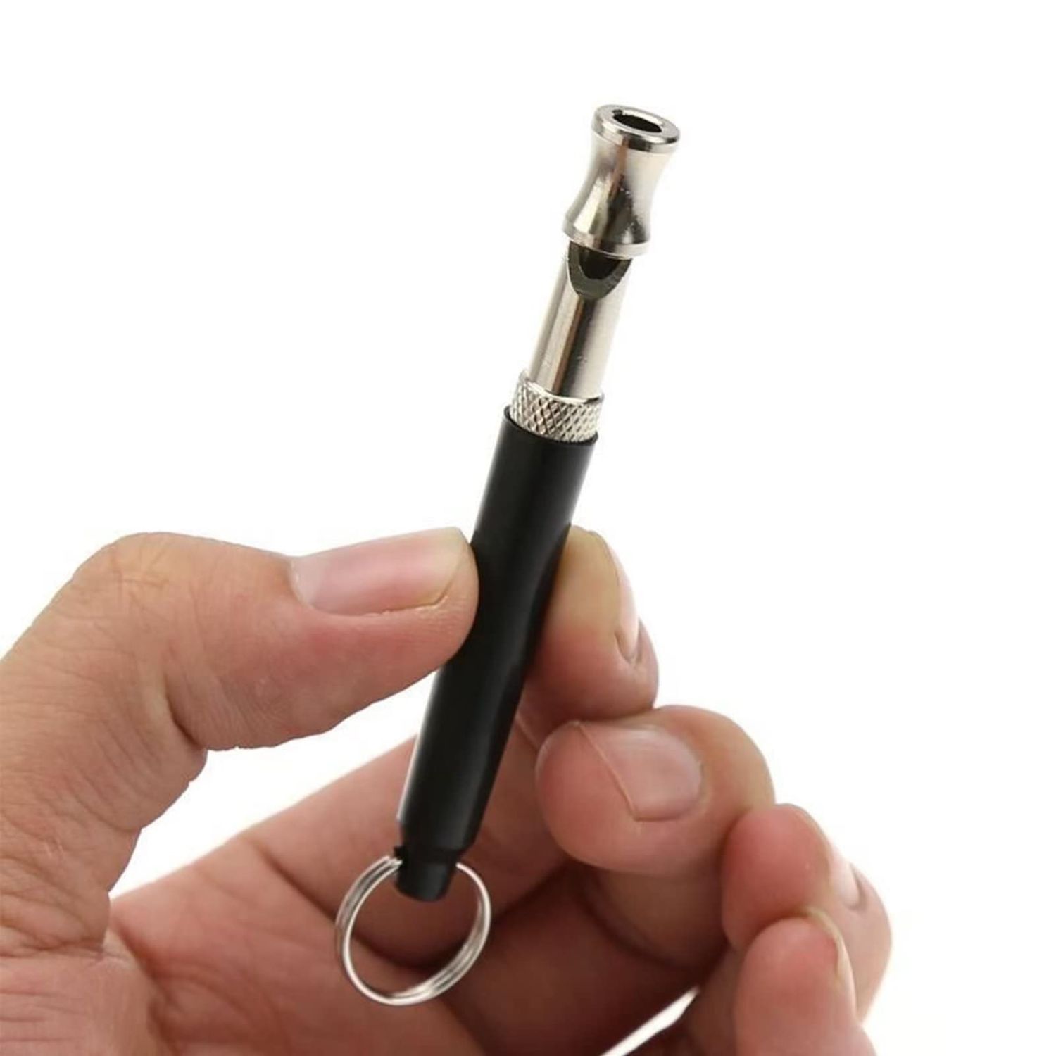 4Pcs Pet Training Whistle Ultrasonic Supersonic Mute Training Whistle Flute Dog Whistle Keychain Adjustable Stop Not Barking Dog Flut