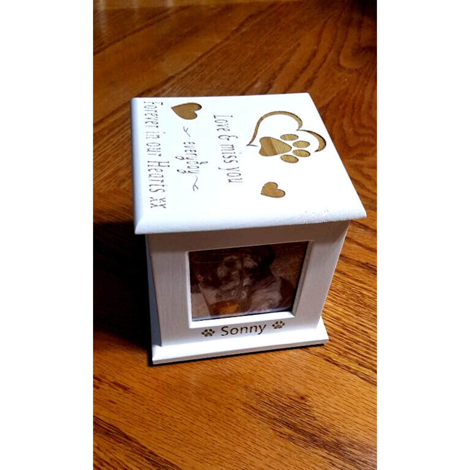 Pet Memorial Urn Personalized for your Cat or Dog ❤️ Custom Laser Engraved ❤️